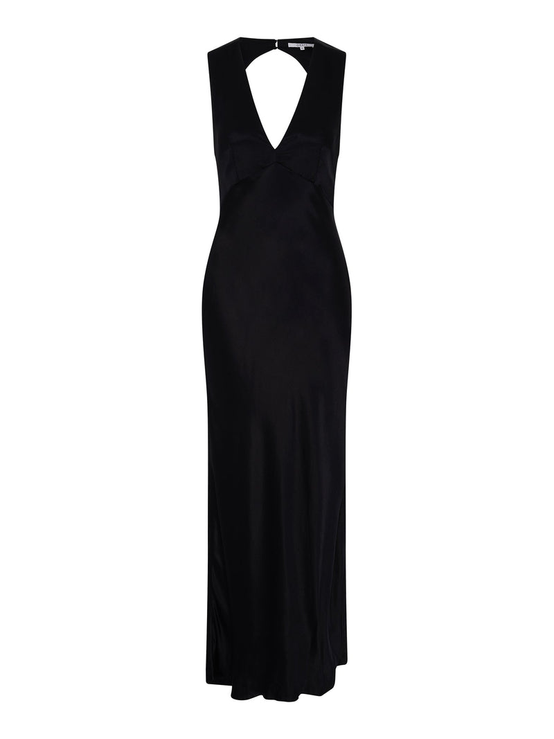 Nova Tie Back Dress in Black