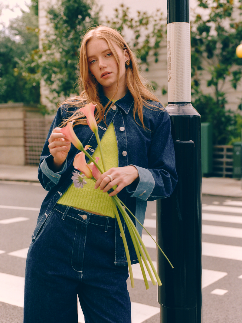 Magnus Raw Denim Jacket in Dark Wash