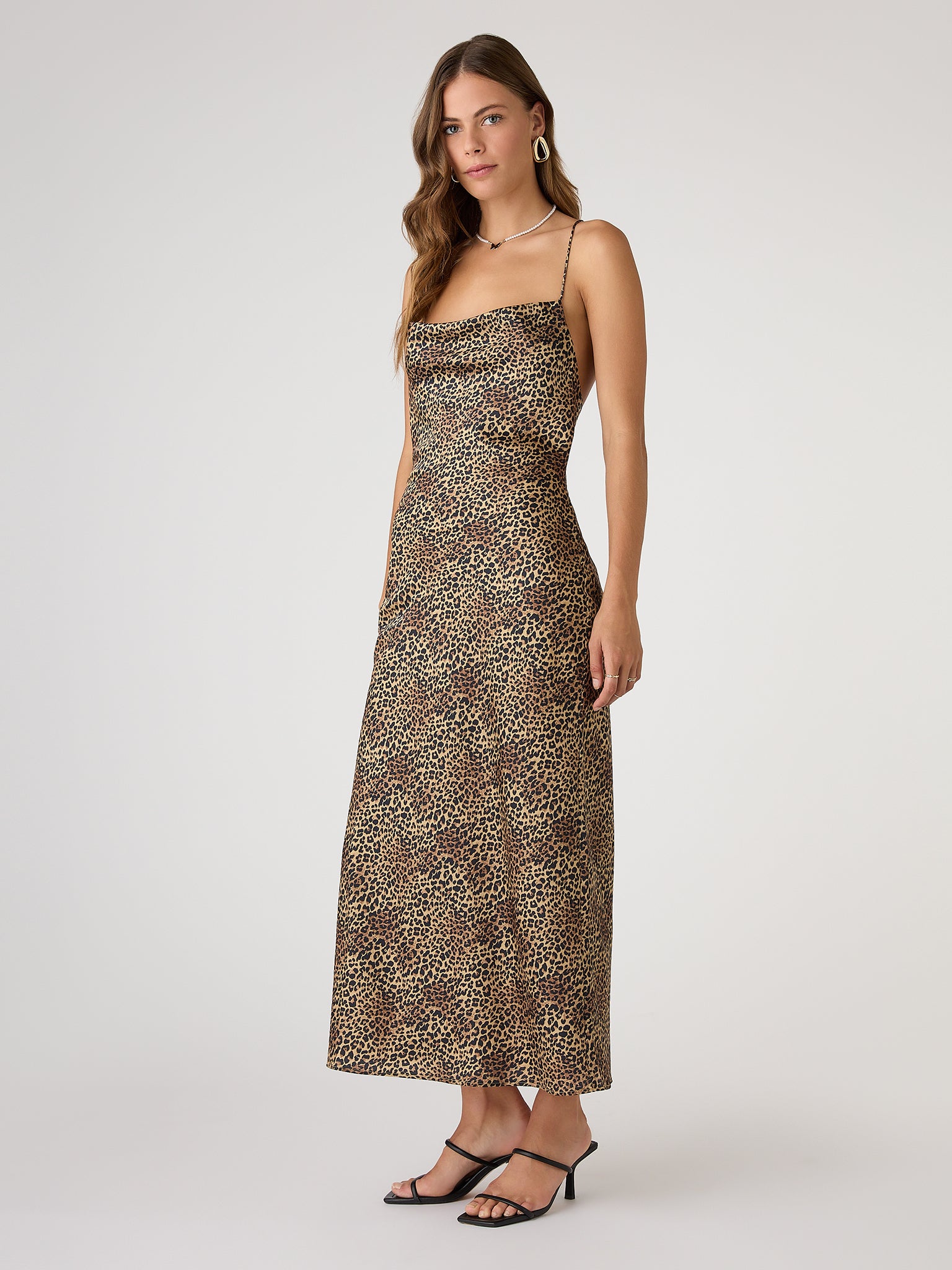 cheetah midi dress Riviera Midi Dress in Cheetah Print