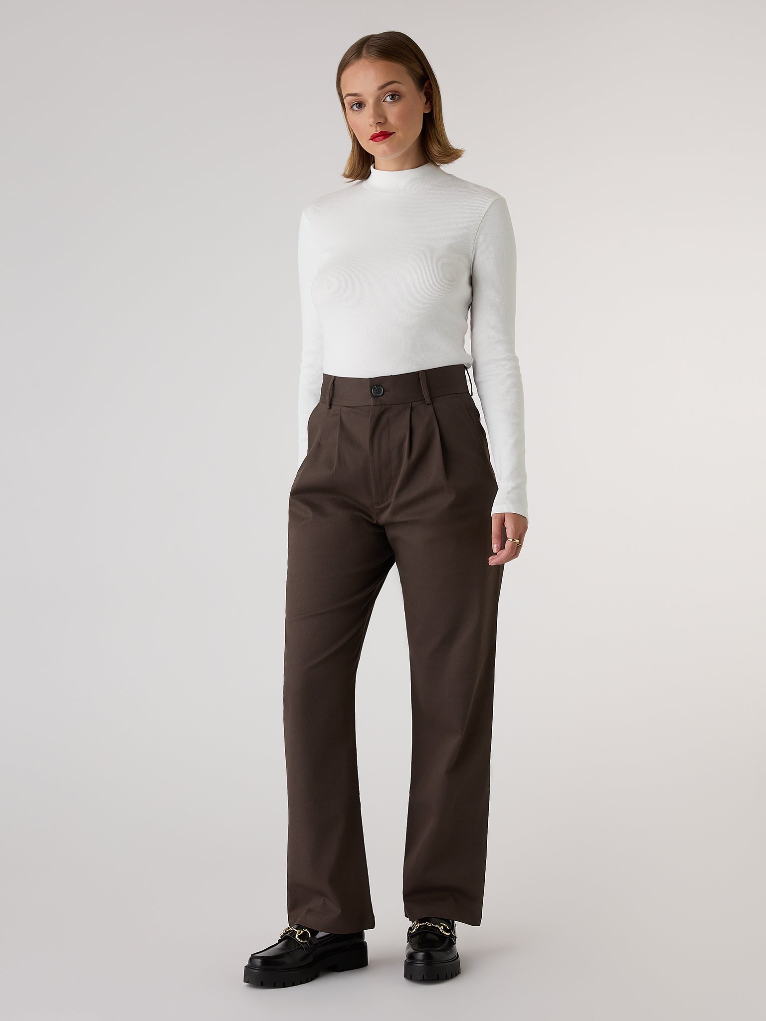 North Mock Neck Top in Black | OMNES | Tops | Sustainable North Mock Neck Top in Black | OMNES | Tops | Sustainable