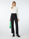 Cinnamon Relaxed Trousers in Cotton/Tencel Blend - Black