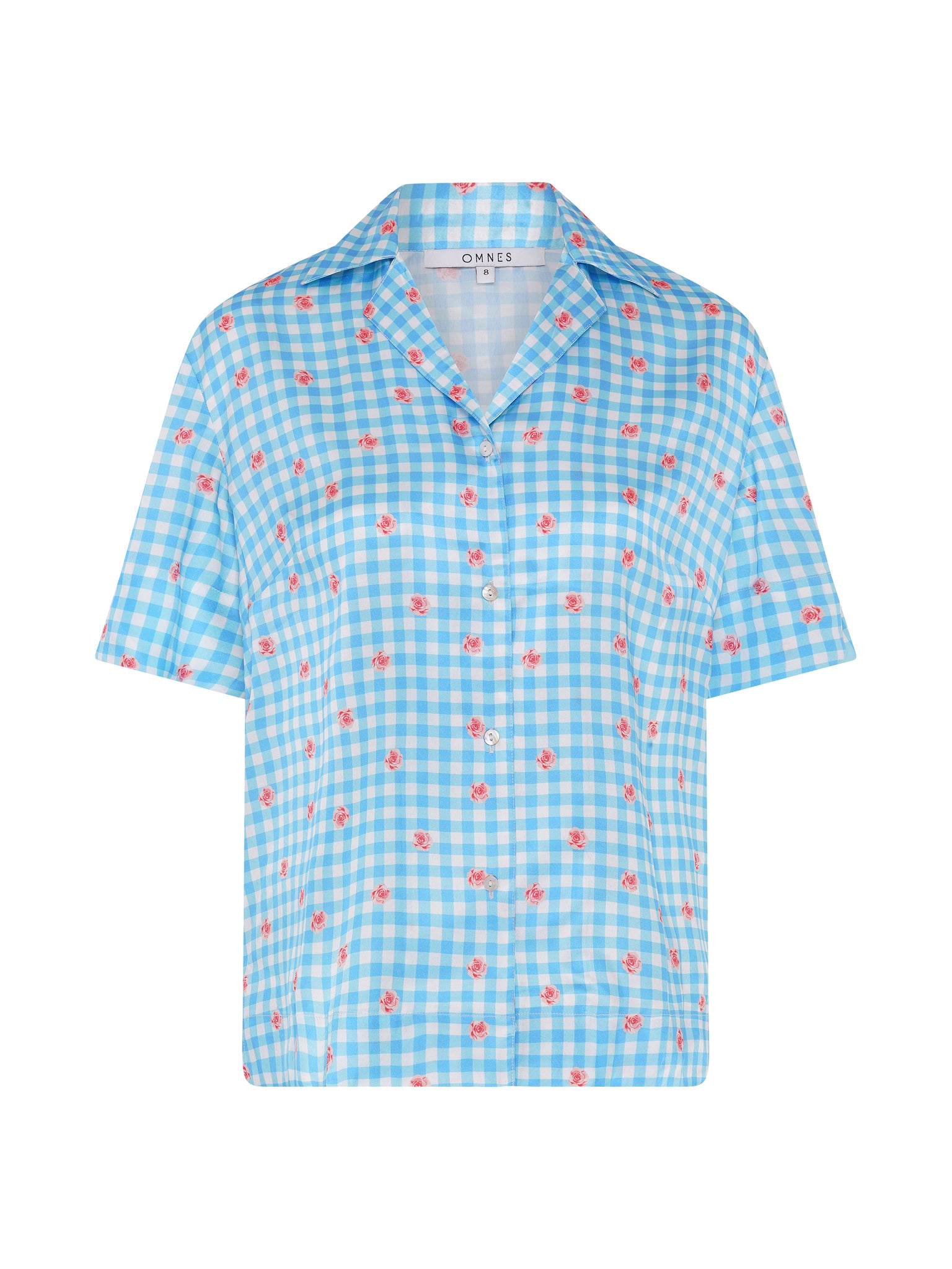 Oaklyn Floral Gingham Print Shirt | OMNES | Shirts | Sustainable