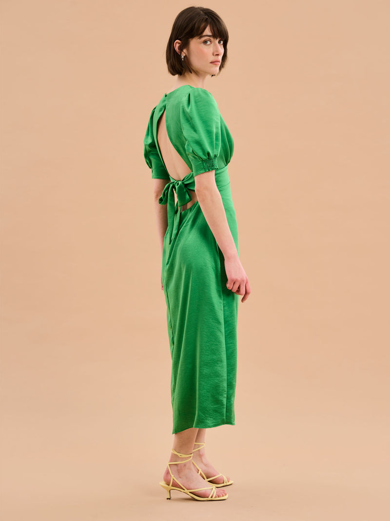 Odette Dress in Fern Green