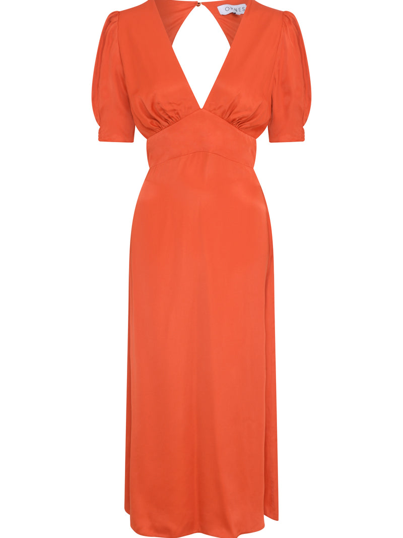 Odette Dress in Burnt Orange
