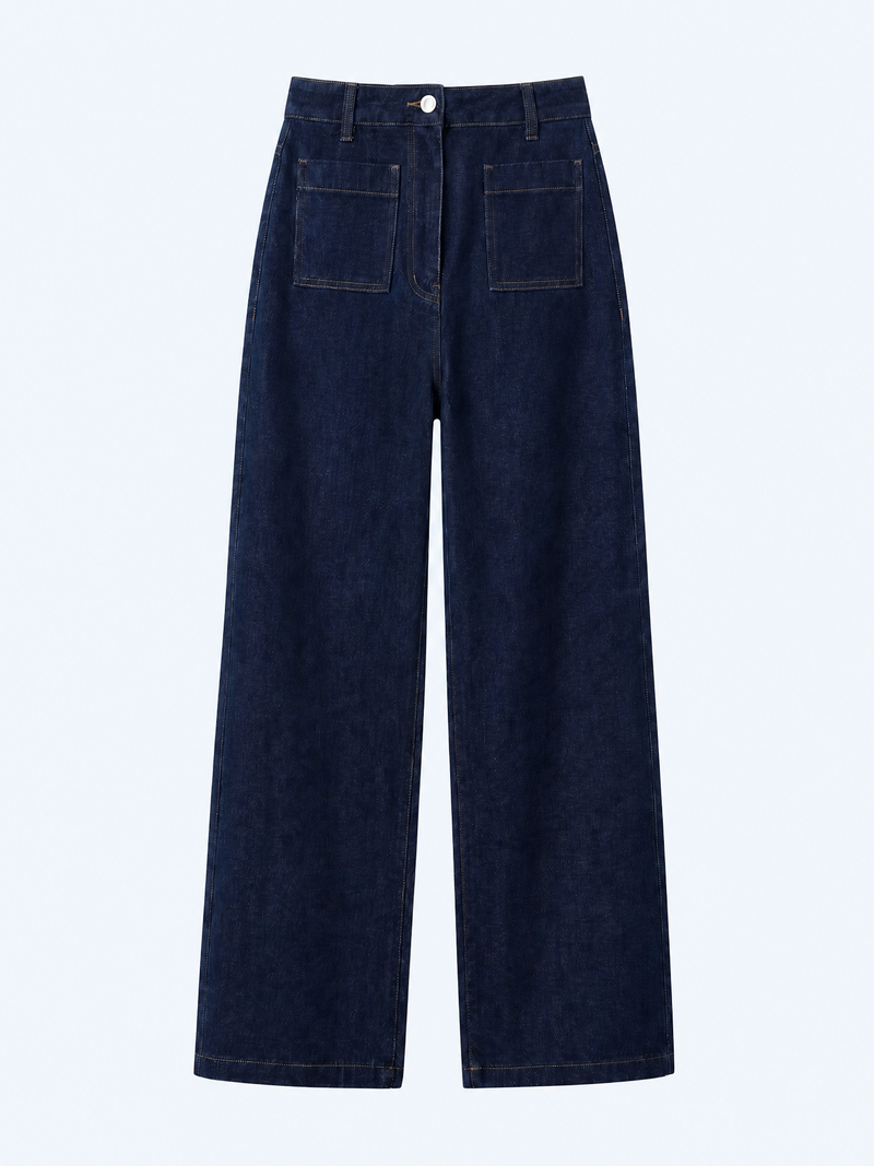 Orielle Cropped Jean in Indigo