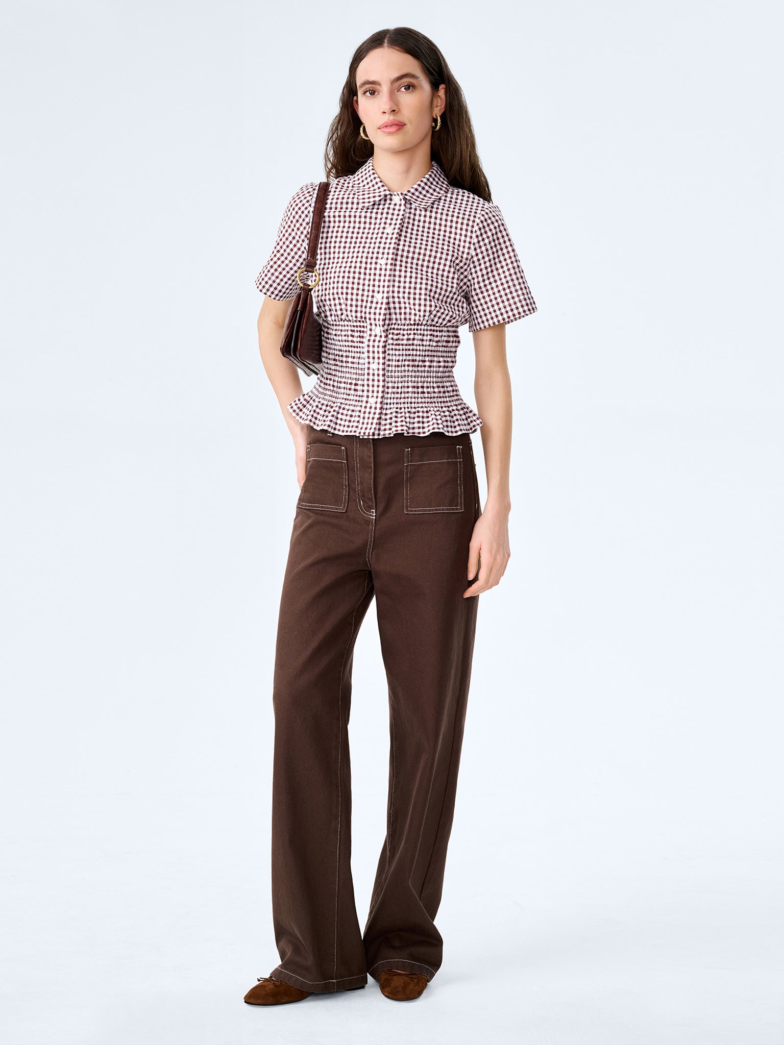 Apolina】Bettina Blouse - Chocolate 5-7Y Chocolate Bettina Blouse