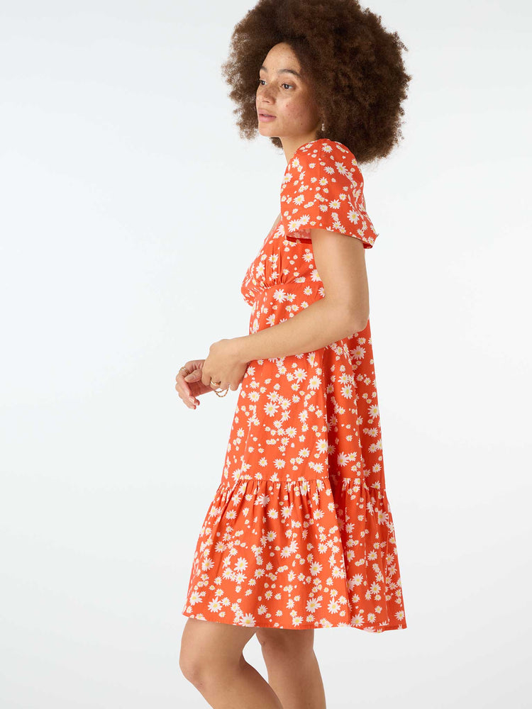 Payton Tiered Mini Dress in Print