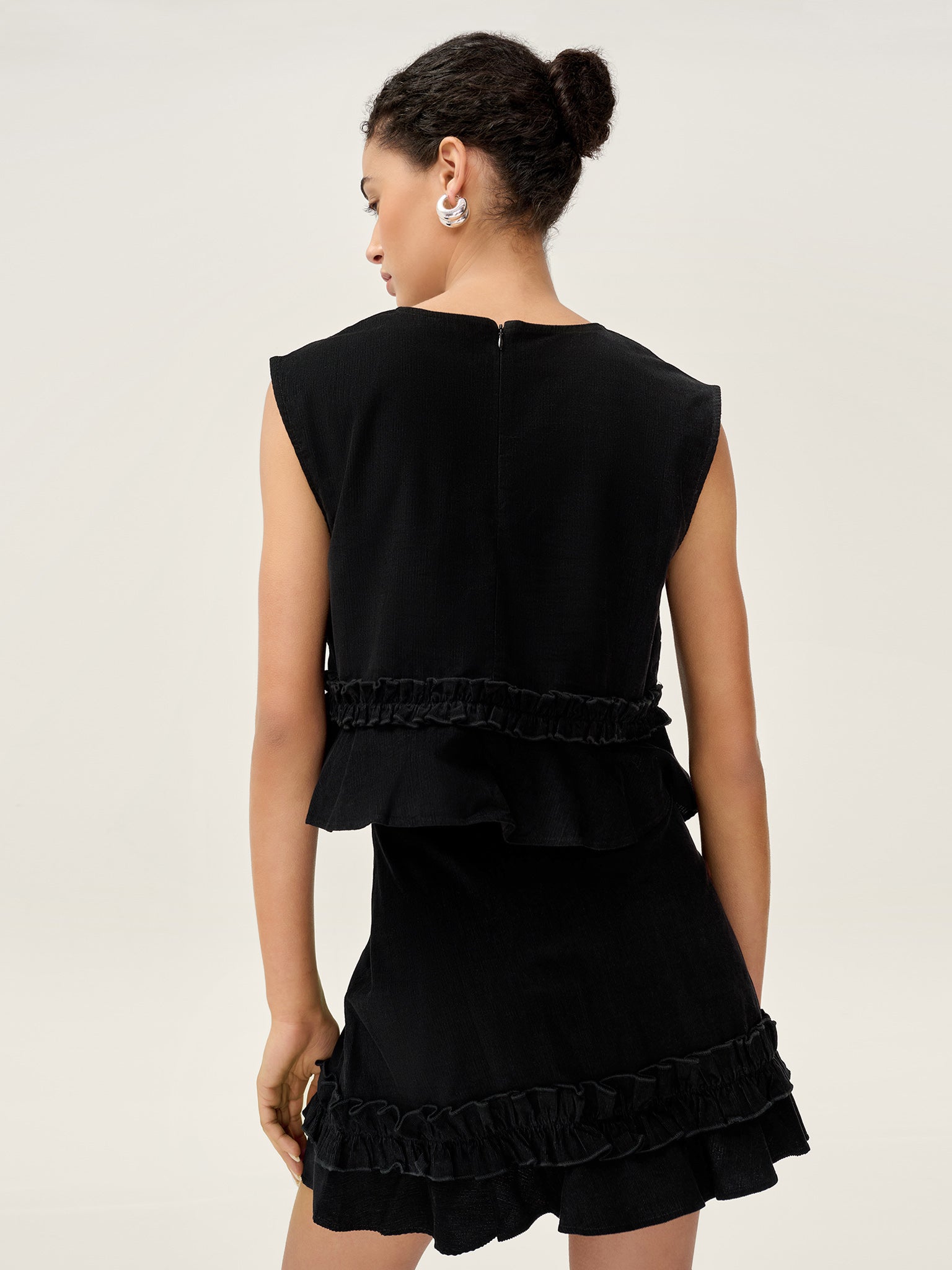 Dori Cord Top in Black