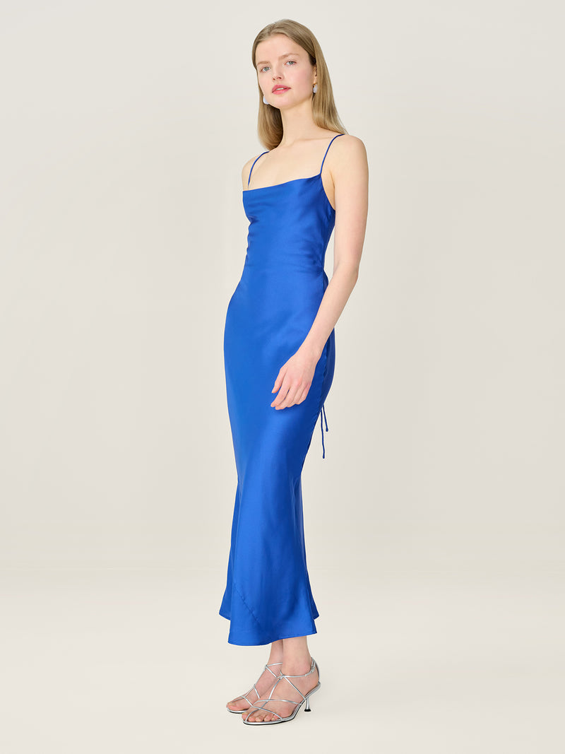 Riviera Dress in Cobalt