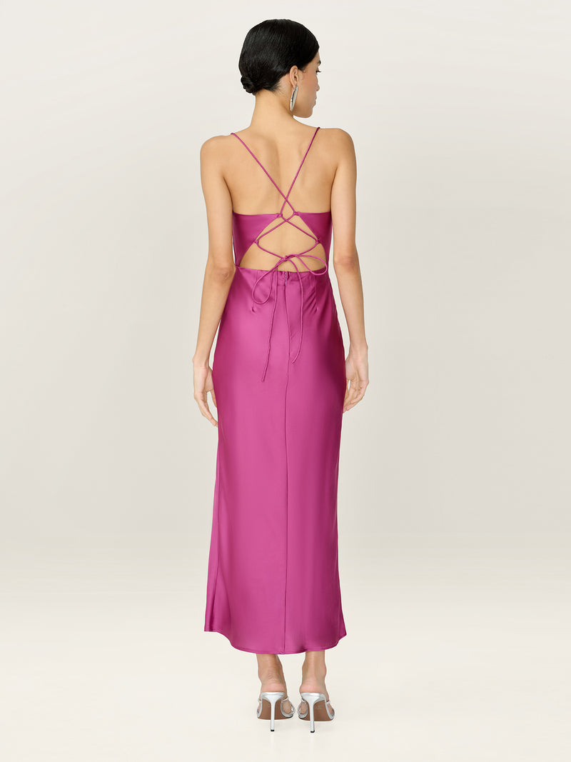 Riviera Dress in Magenta
