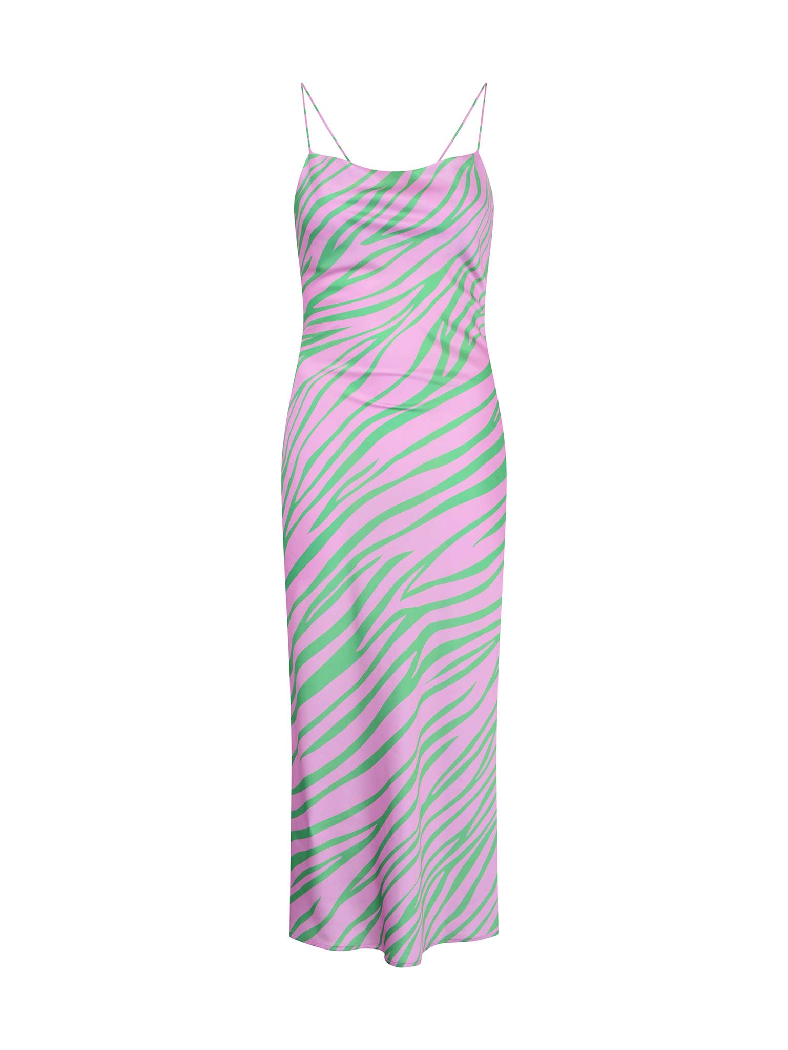 Riviera Midi Dress in Pink & Green Zebra | OMNES | Ethical & Affordable Clothing | Shop Women's Dresses Riviera Midi Dress in Pink & Green Zebra | OMNES | Ethical & Affordable Clothing | Shop Women's Dresses