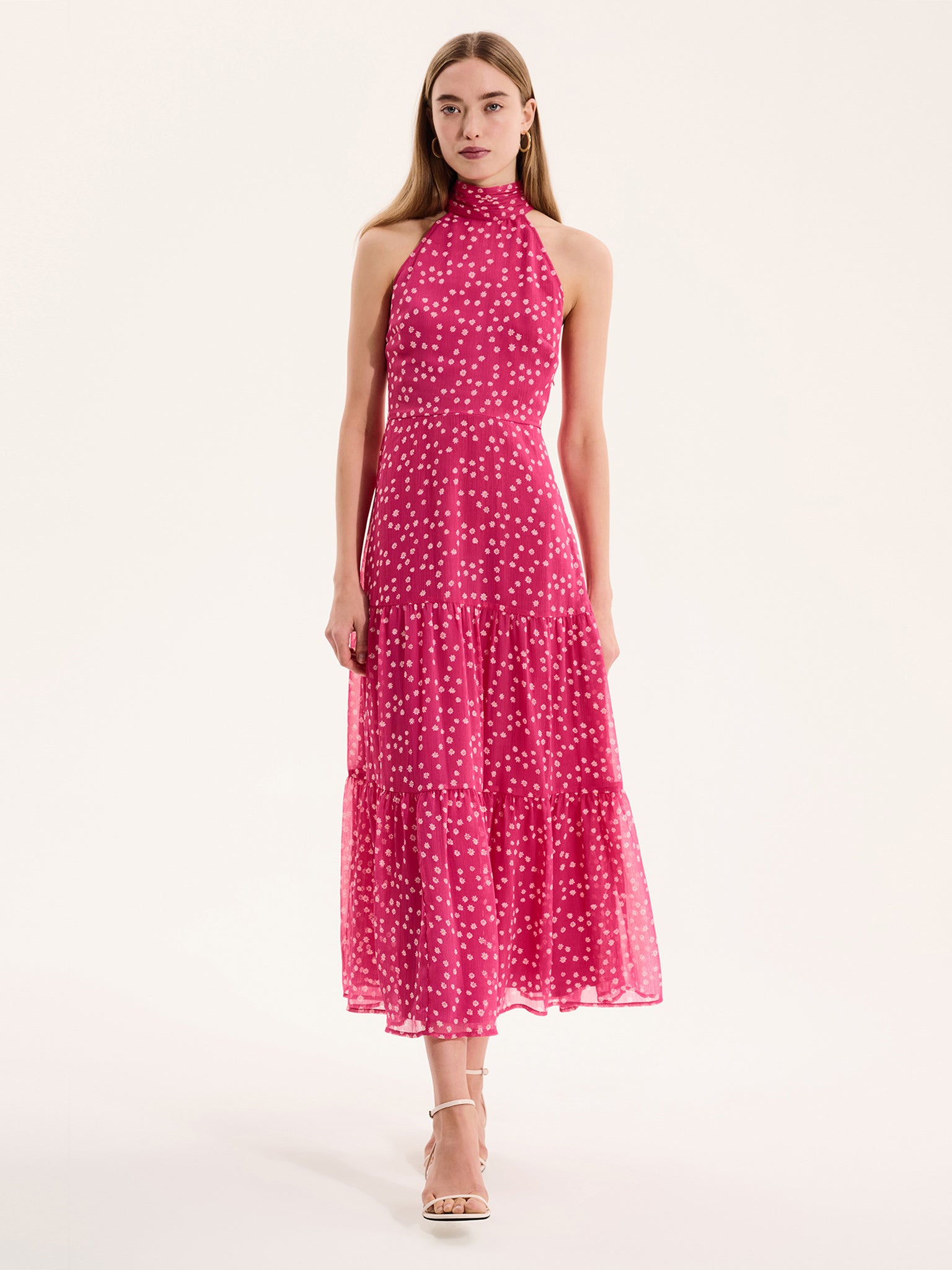 Pink Romeo Romeo Dress in Pink and Red Mini Polka Dot – OMNES