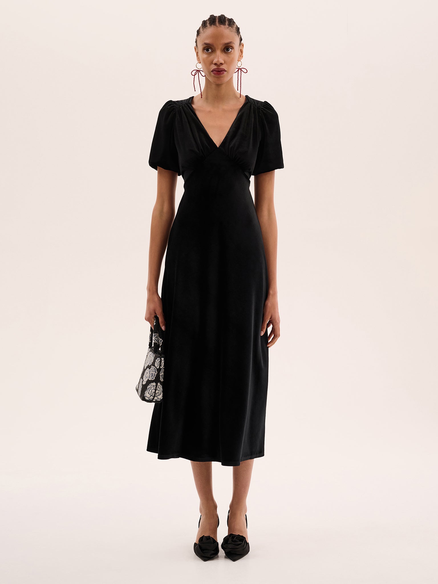 Rosie Velvet Dress in Red | OMNES | Ethical & Affordable Clothing | Shop Women's Dresses Rosie Velvet Dress in Red | OMNES | Ethical & Affordable Clothing | Shop Women's Dresses