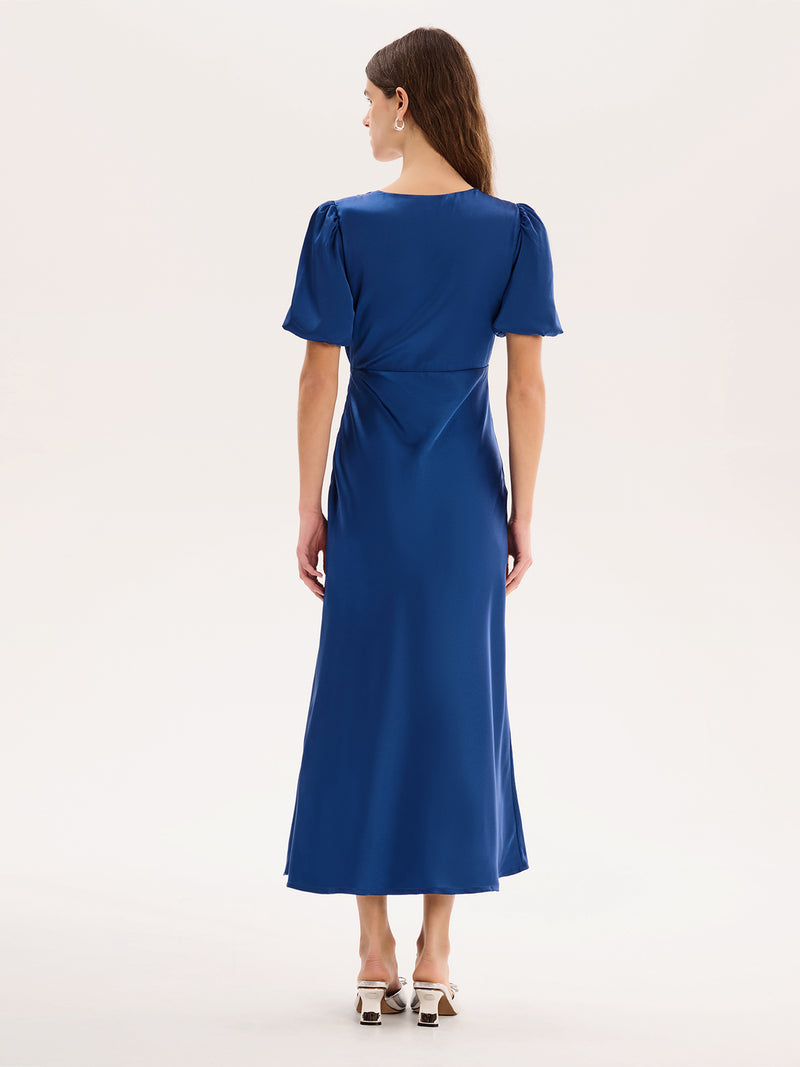 Navy V Neck Dresses | V Neck Dresses for Women OMNES Navy V Neck Dresses | V Neck Dresses for Women OMNES
