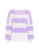 Load image into Gallery viewer, Susie Stripe Jumper in Lilac