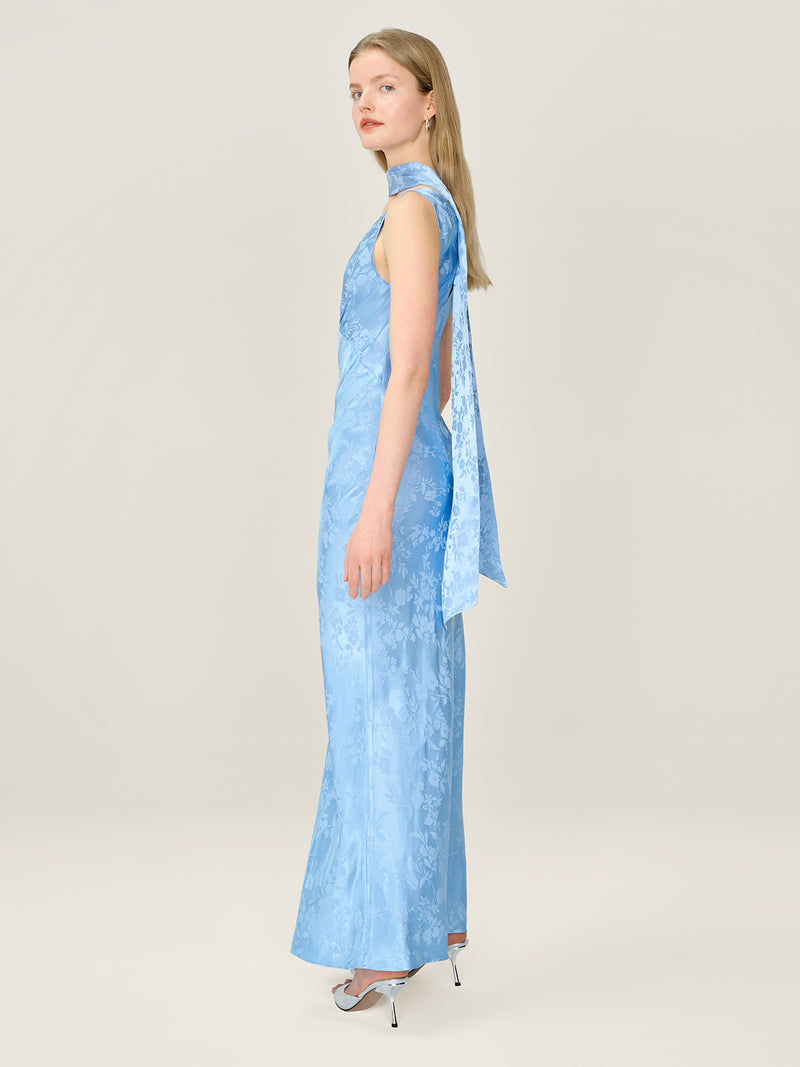 Scarlett Scarf in Vista Blue