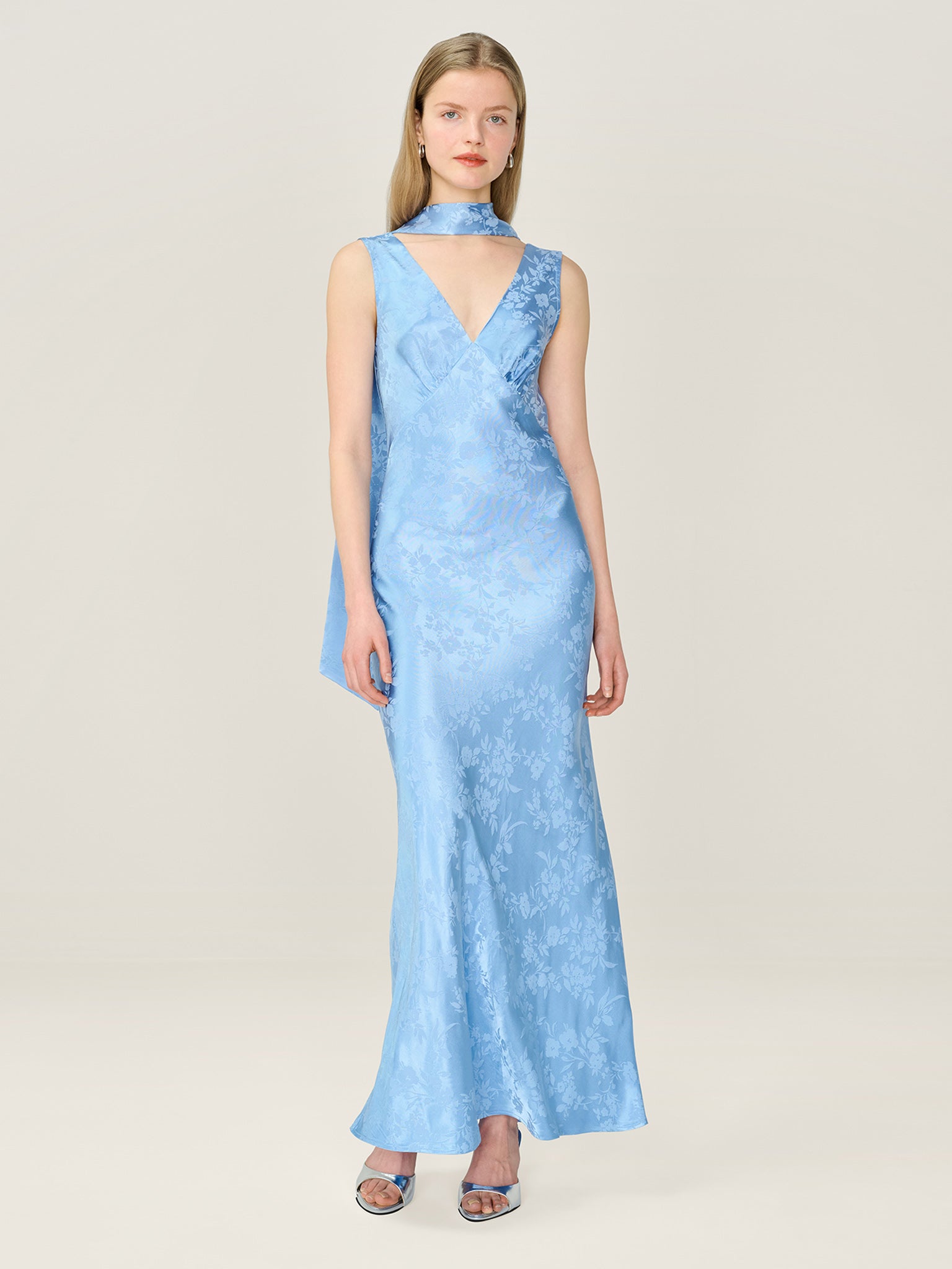 Scarlett Scarf in Vista Blue OMNES Scarlett Scarf in Vista Blue OMNES