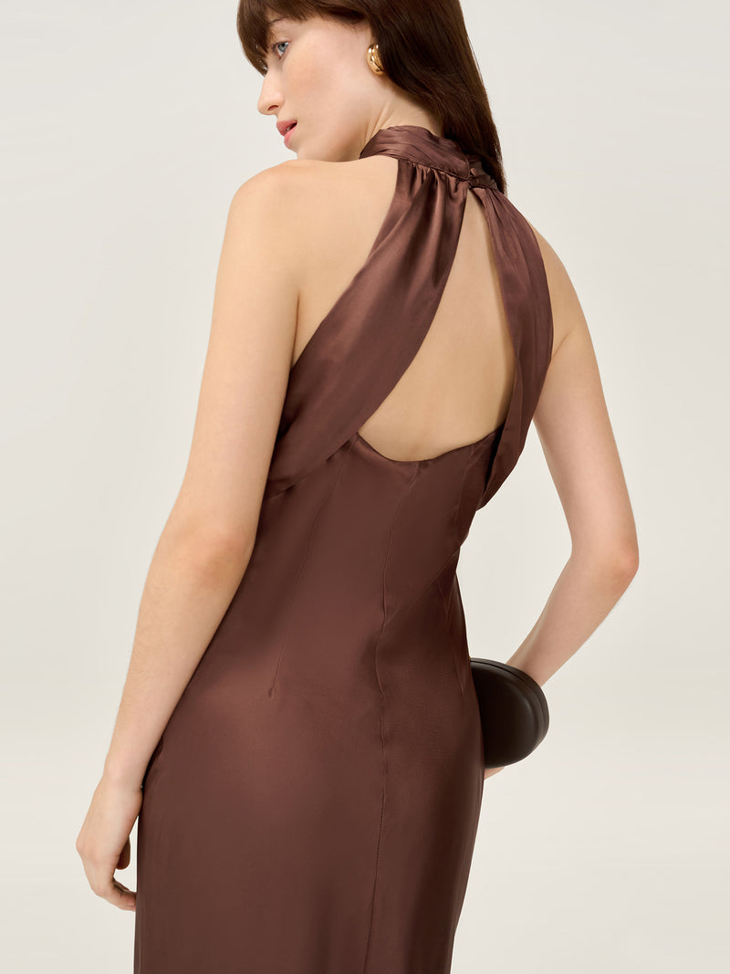 Seychelles Dress in Chocolate