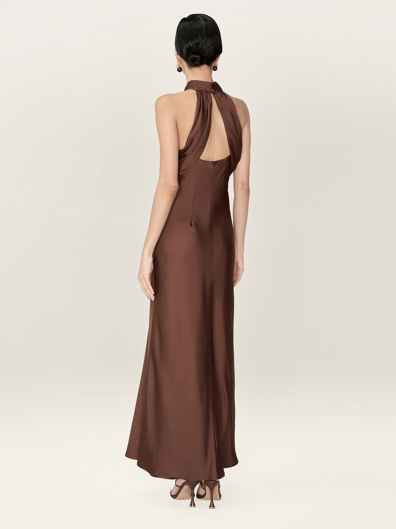 Seychelles Dress in Chocolate