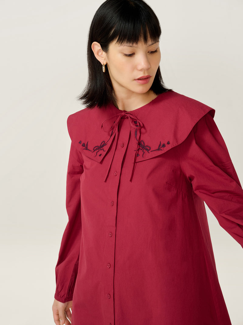 Sloane Dress in Merlot