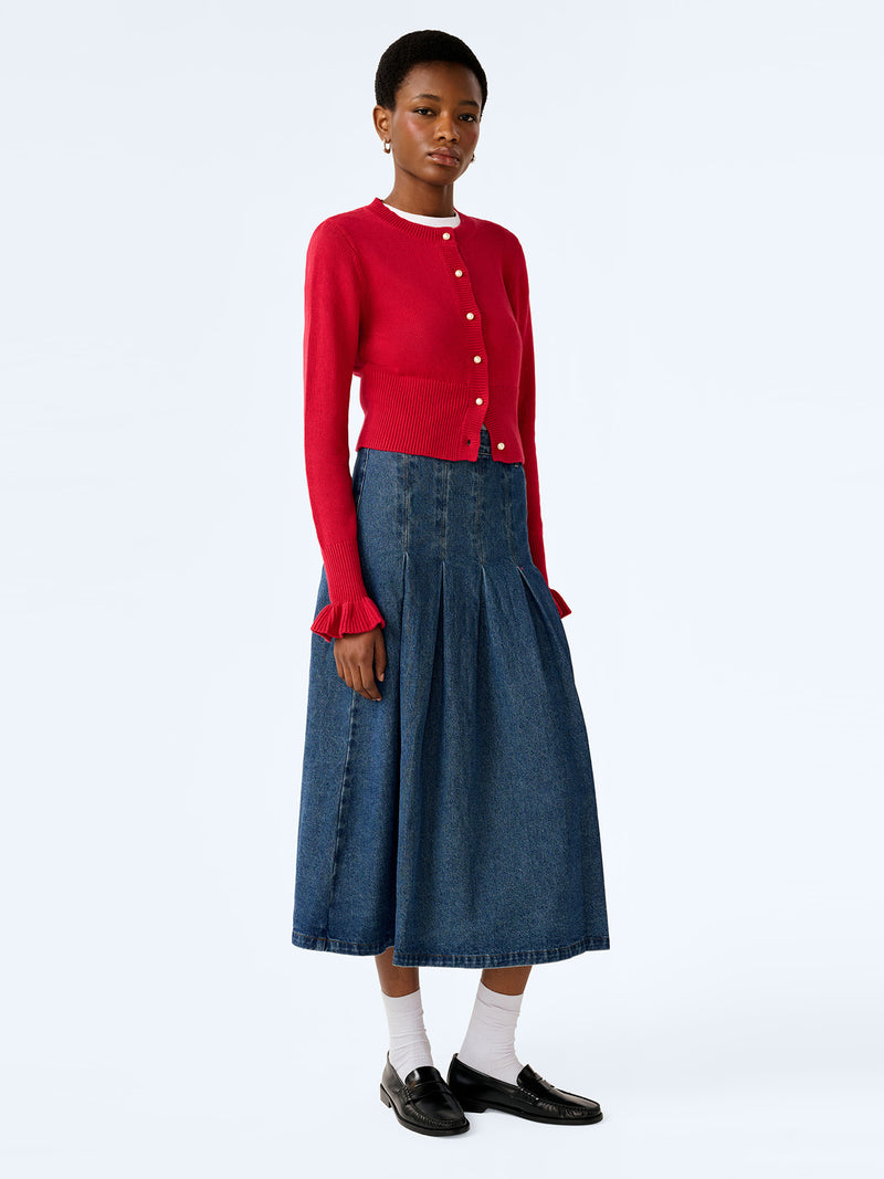 Sylvie Cardigan in Red
