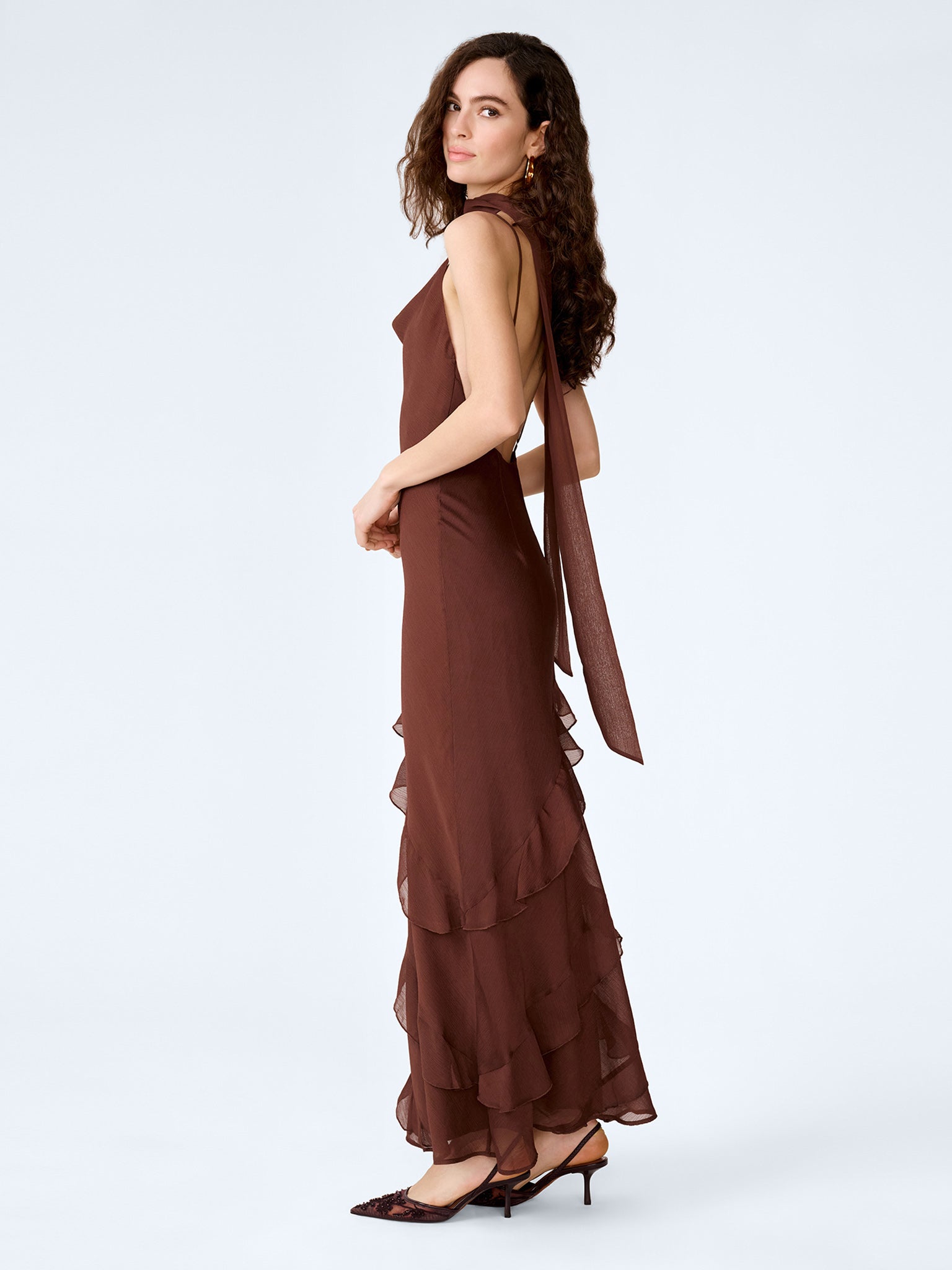 Taylor Dress in Chocolate OMNES Taylor Dress in Chocolate OMNES