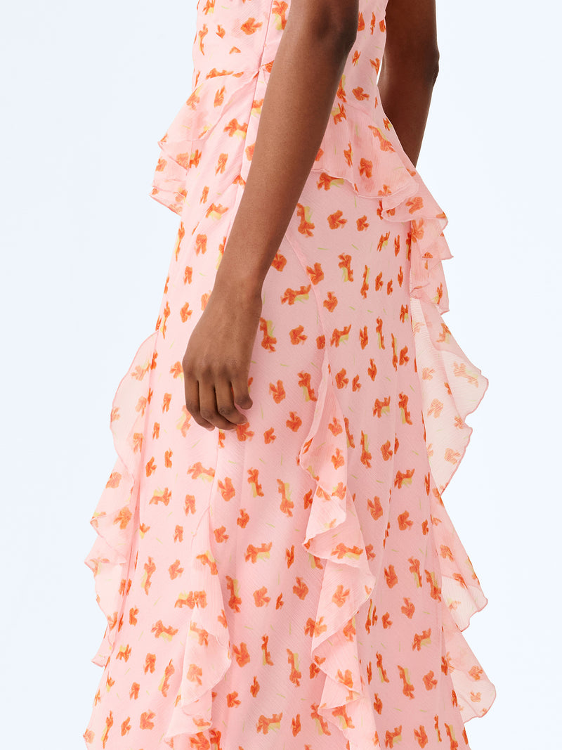 Thora Dress in Abstract Ditsy Floral