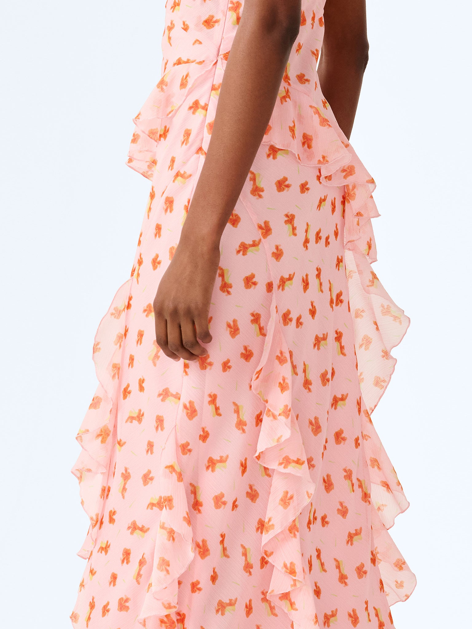 Thora Dress in Abstract Ditsy Floral