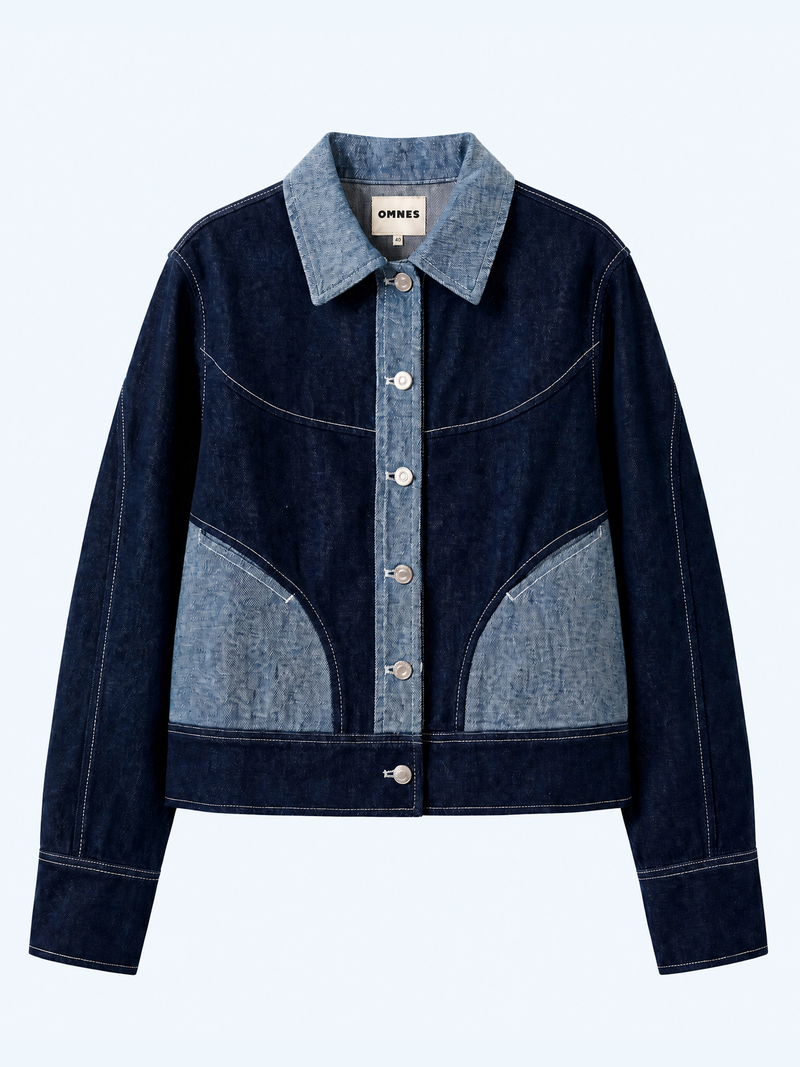 Timmy Jacket in Mid Wash and Indigo