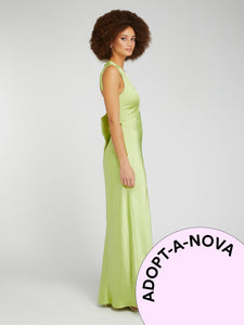 Adopt-a-Nova Tie Back Dress in Green