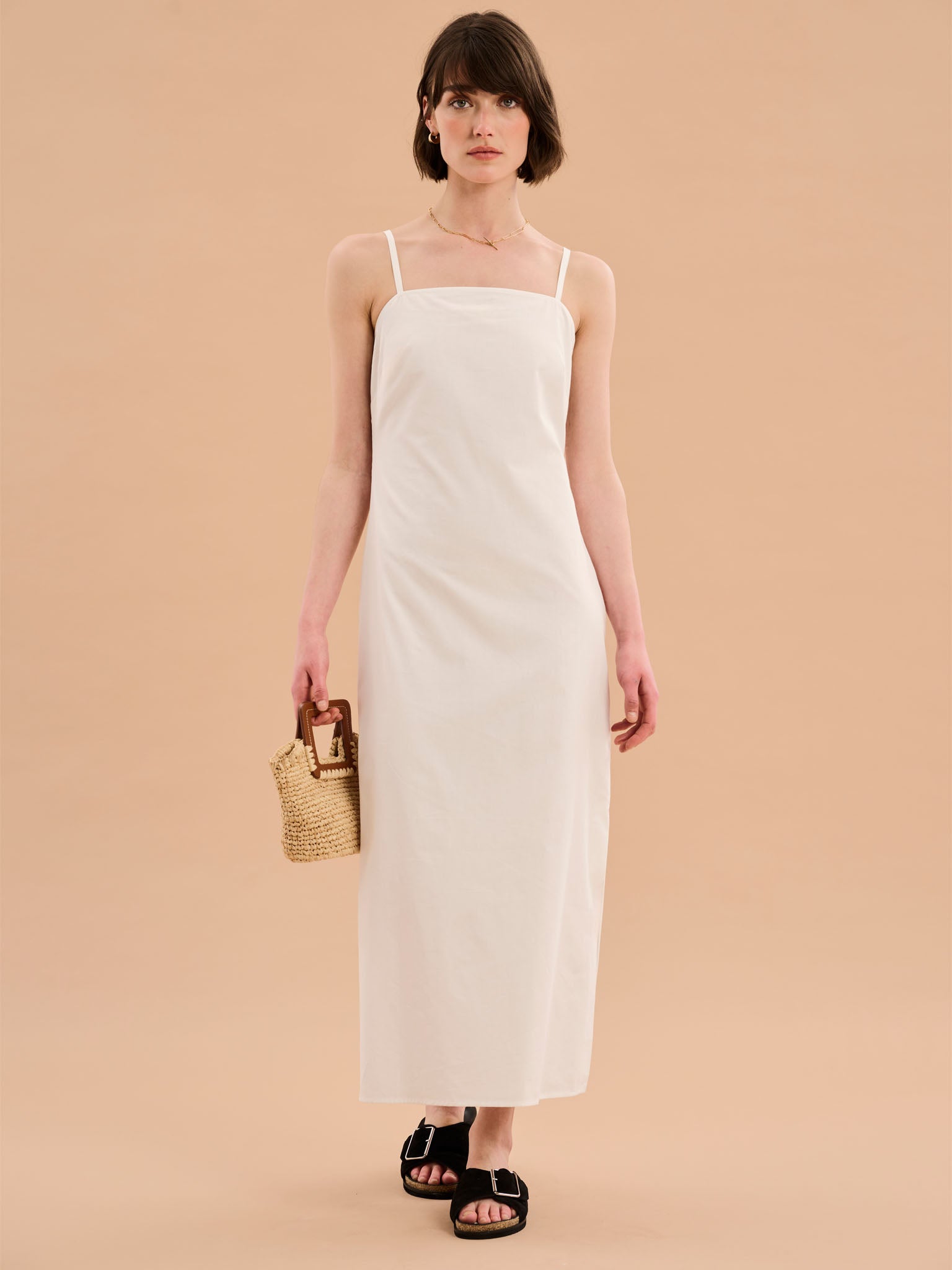 Zelda Dress in White | OMNES | Ethical & Affordable Clothing | Shop Women's  Dresses