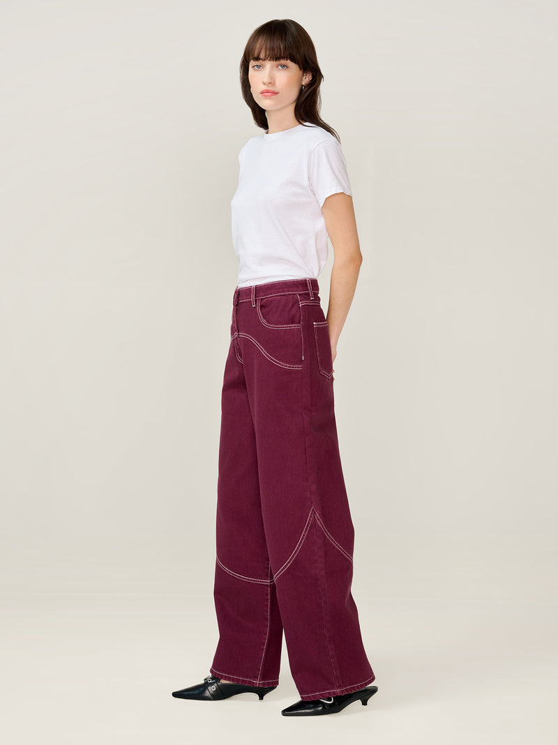 Zola Jean in Burgundy
