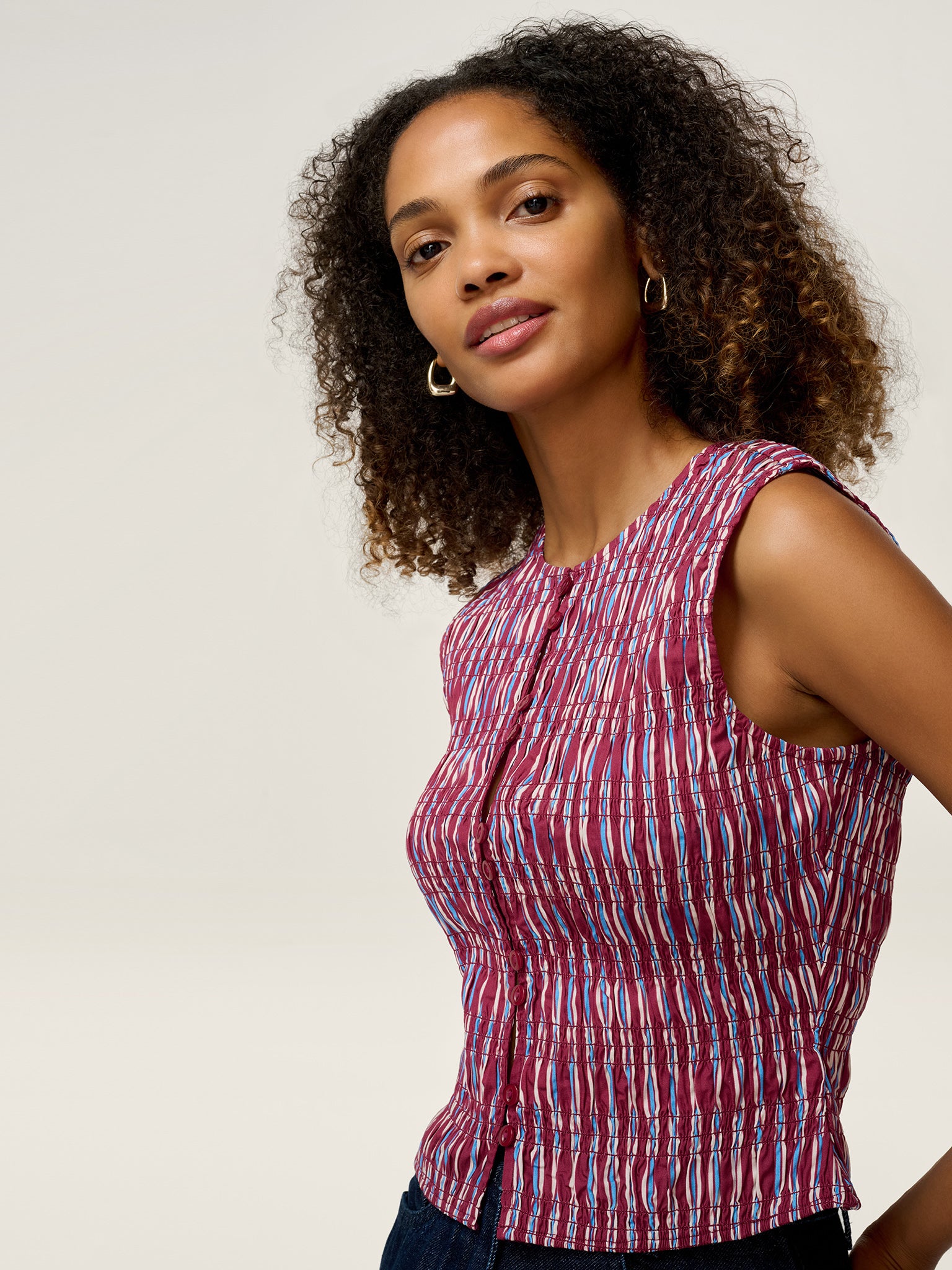 Alana Top in Stripe | OMNES | Ethical & Affordable Clothing