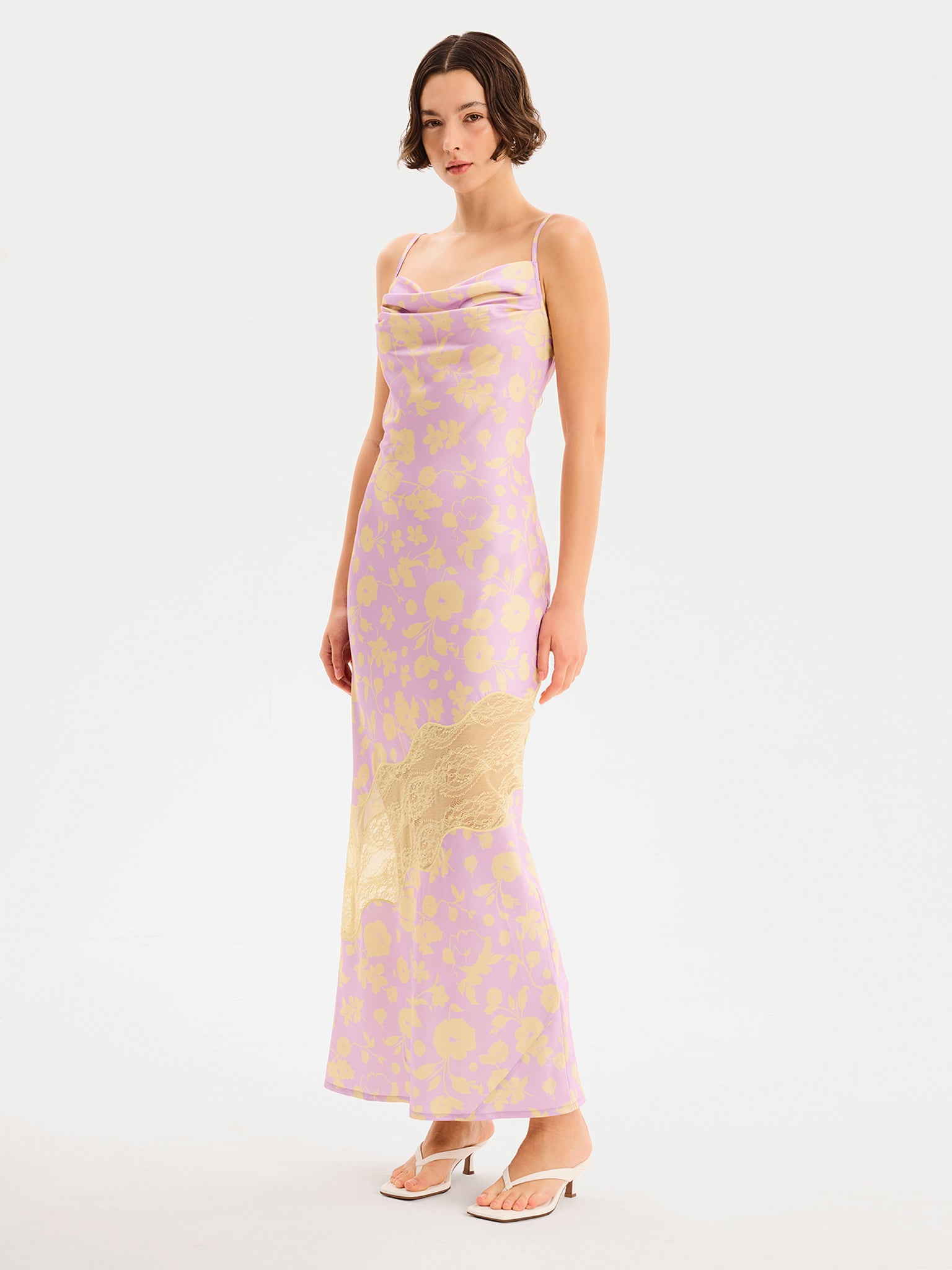 Amber Floral Dress in Lilac Floral - 12 Amber Floral Dress in Lilac Floral - 12