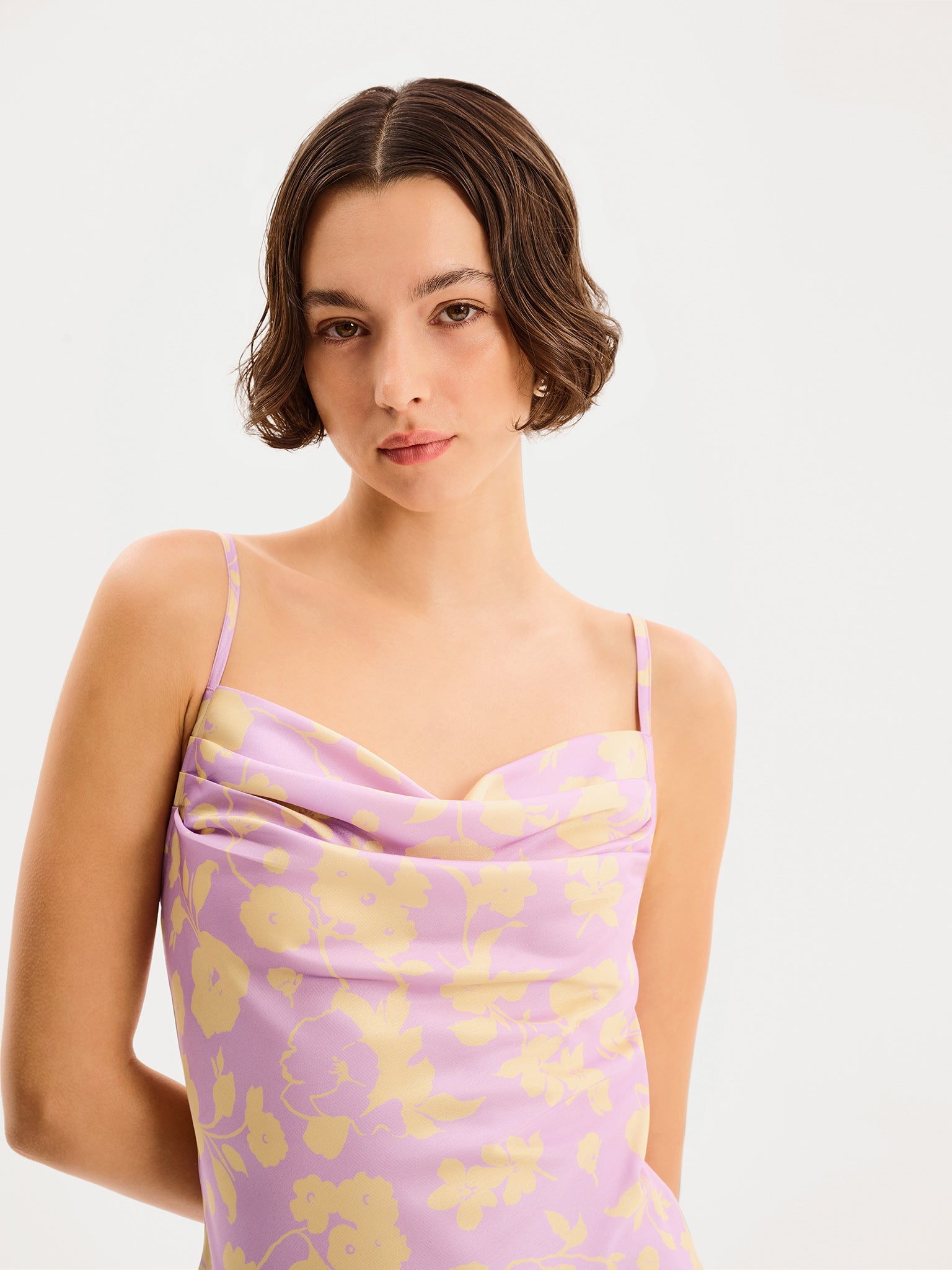 Amber Floral Dress in Lilac Floral | OMNES | Ethical & Affordable Clothing | Shop Women's Dresses Amber Floral Dress in Lilac Floral | OMNES | Ethical & Affordable Clothing | Shop Women's Dresses