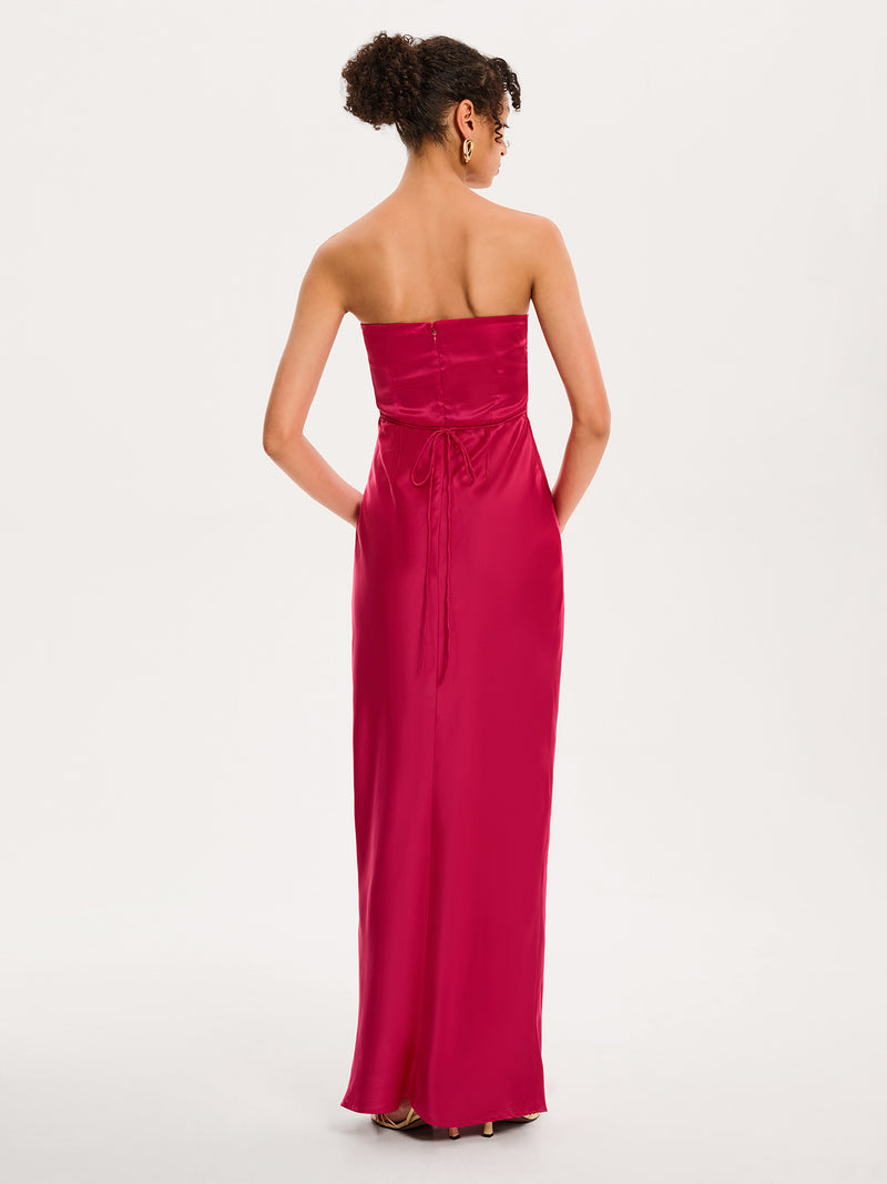 Amdra Maxi Dress in Magenta