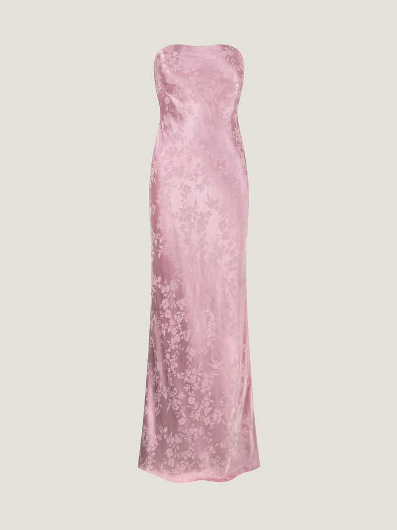 Amdra Jacquard Dress in Bleached Mauve