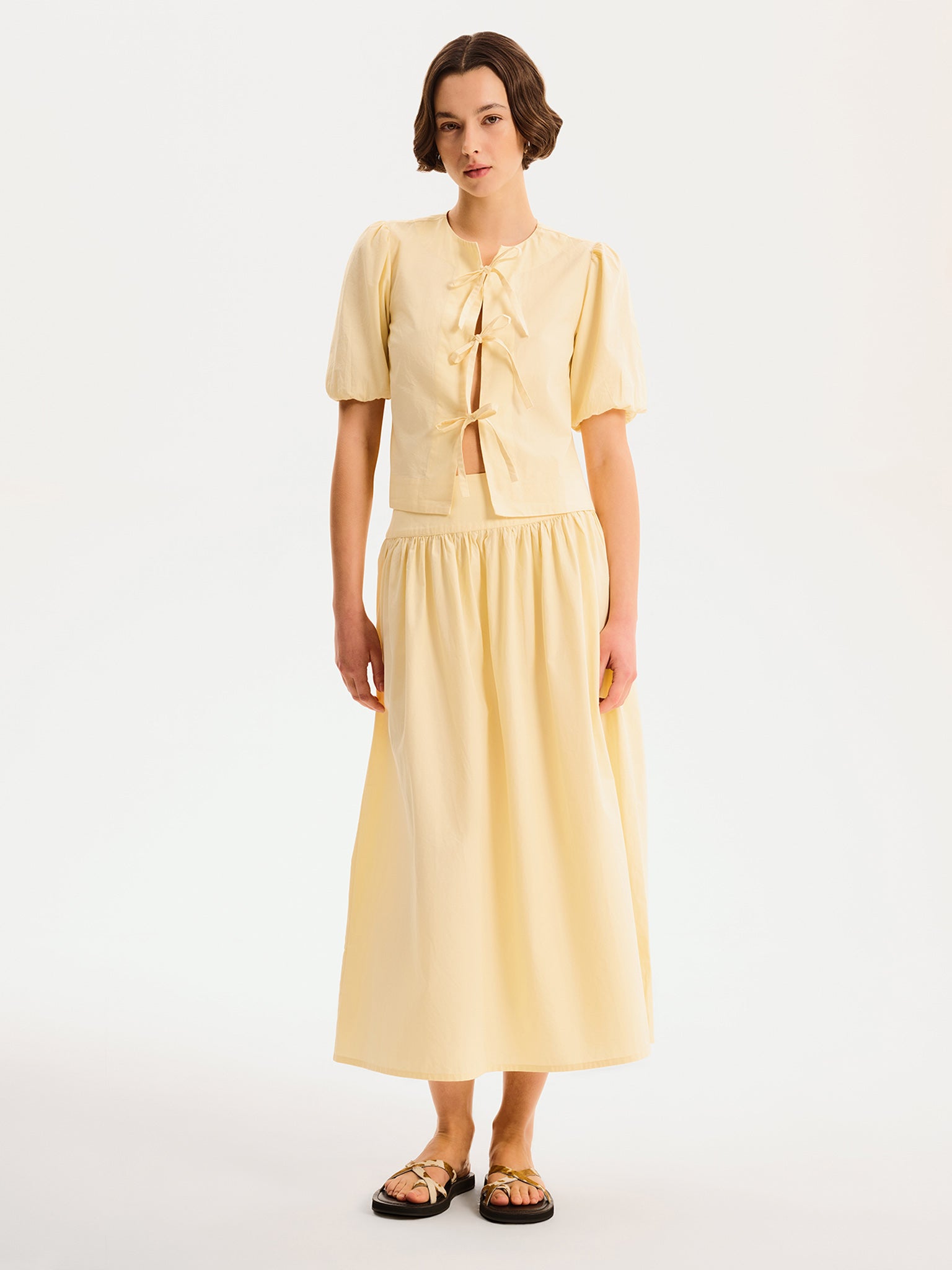 Apollo Blouse in Butter Yellow