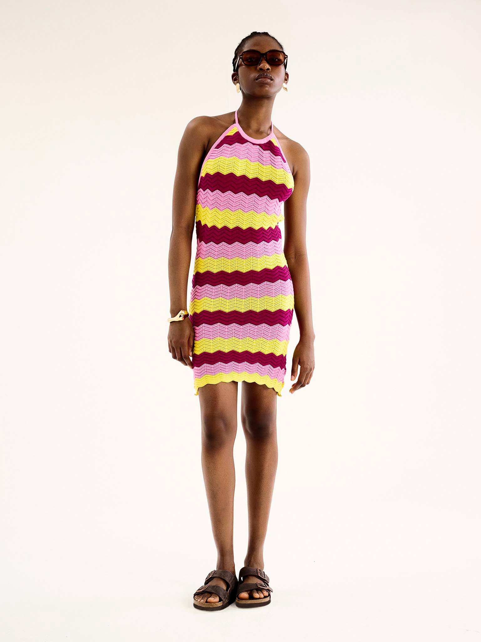 Ash Crochet Halter Mini Dress | OMNES | Ethical & Affordable Clothing | Shop Women's Dresses Ash Crochet Halter Mini Dress | OMNES | Ethical & Affordable Clothing | Shop Women's Dresses