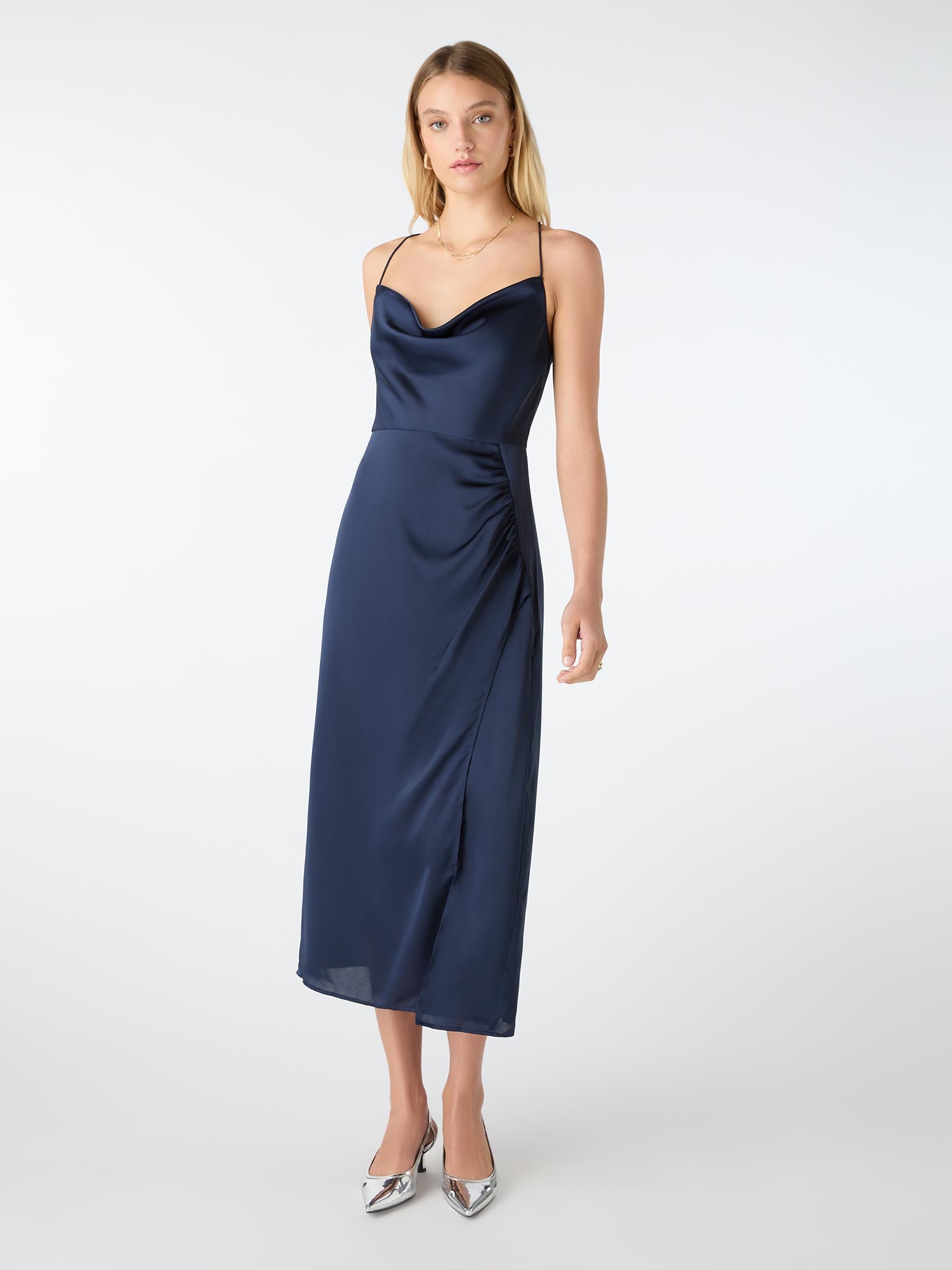 Aspen Dress in Navy | OMNES | Ethical & Affordable Clothing