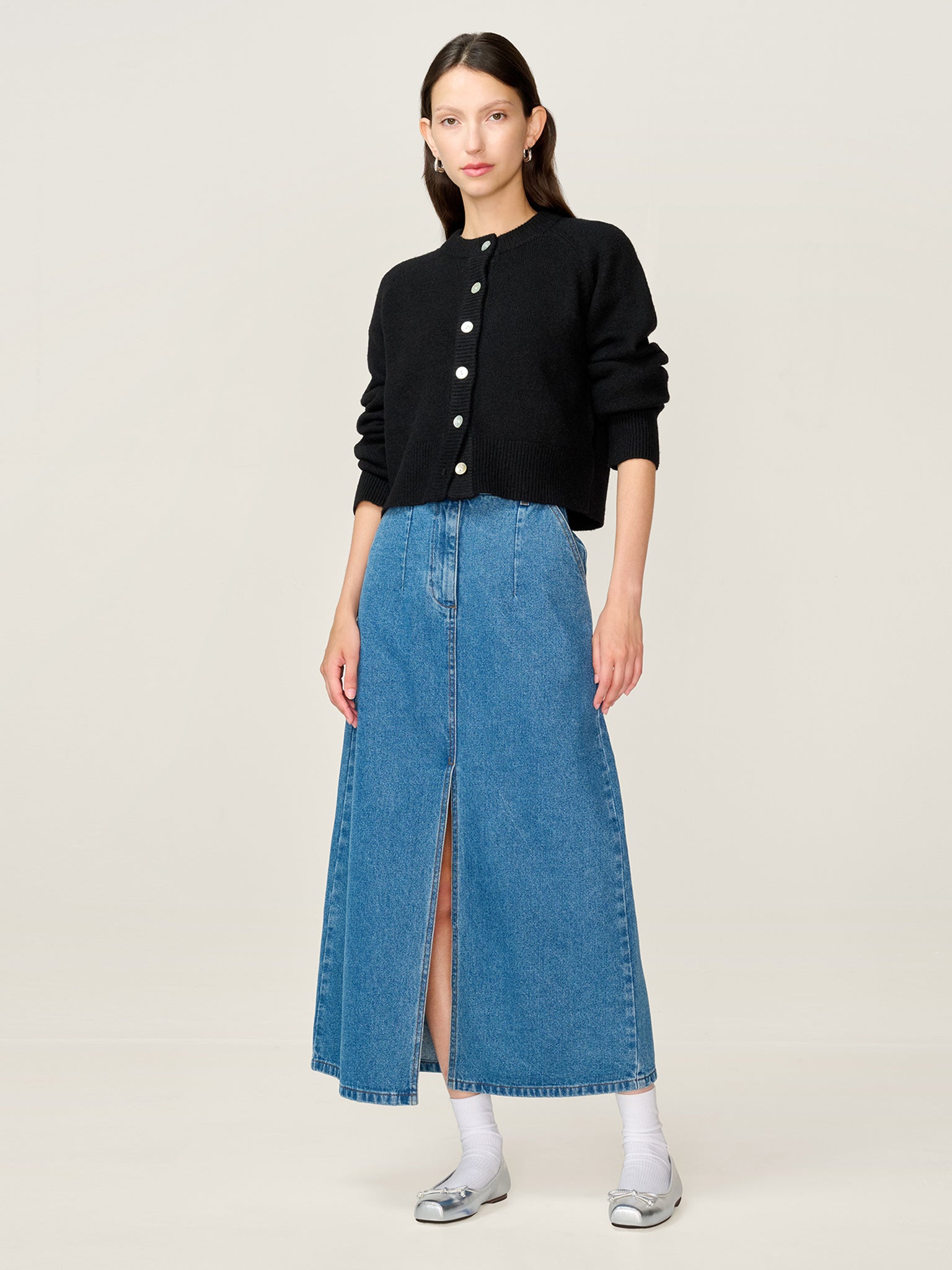 August Cardigan in Black