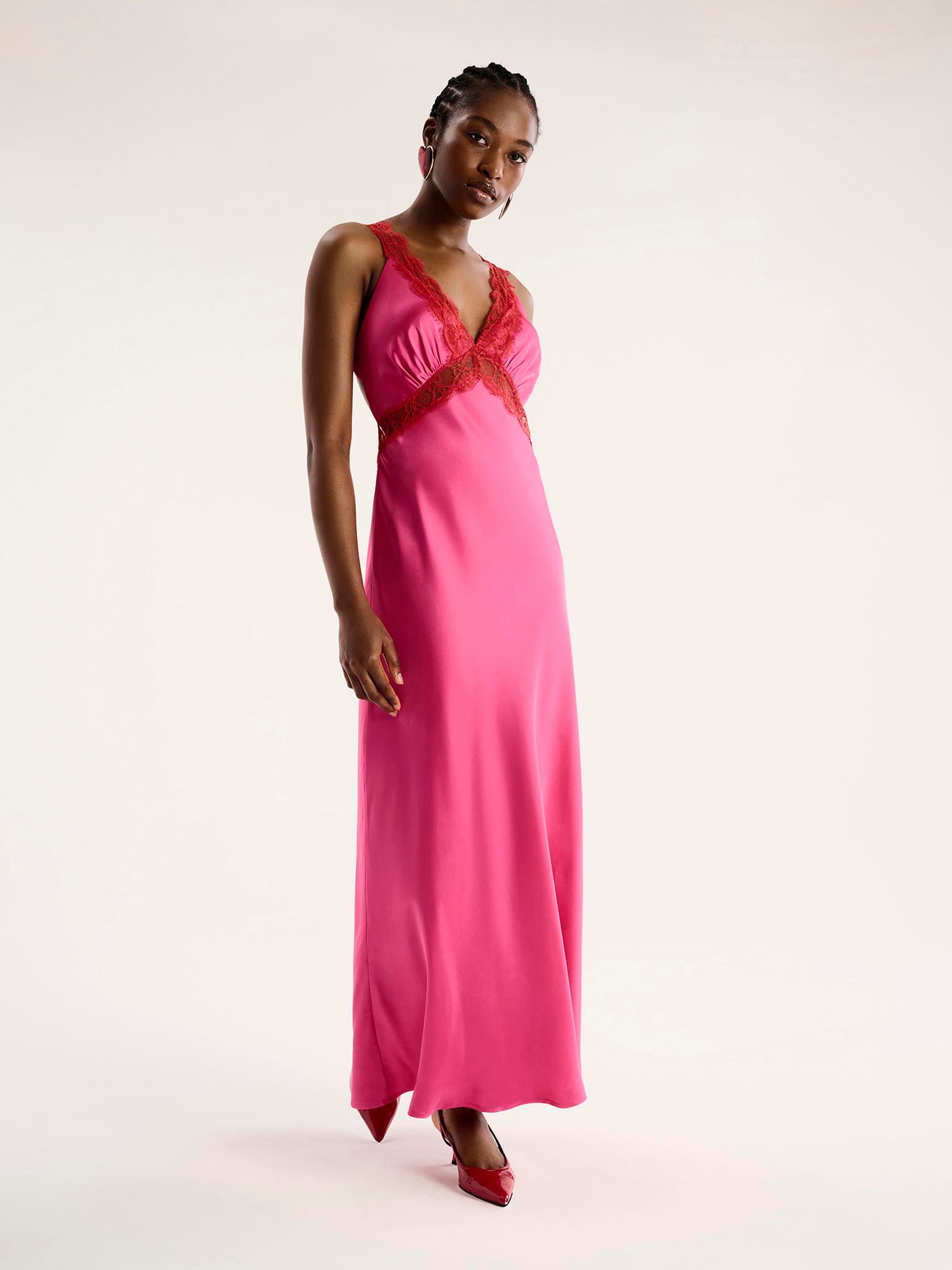 aurelia satin dress Aurelia One-Shoulder Satin Maxi Dress