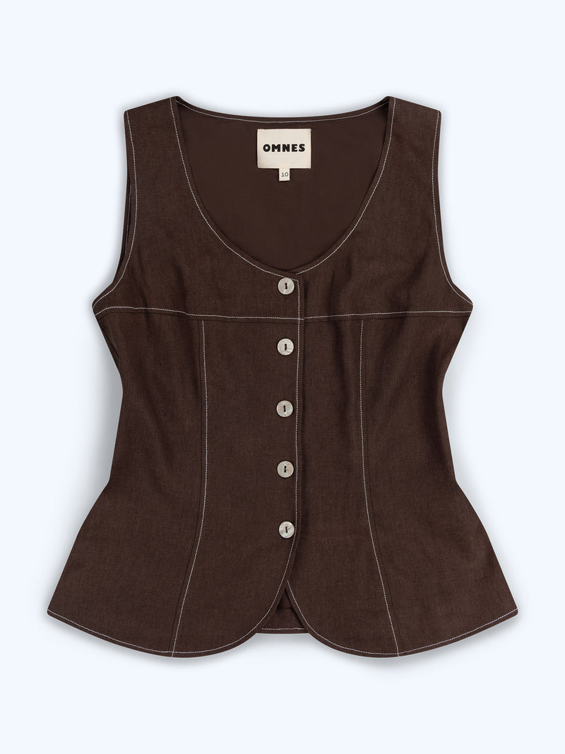 Austen Top in Chocolate