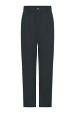 Load image into Gallery viewer, Cinnamon Relaxed Trousers in Cotton/Tencel Blend - Black
