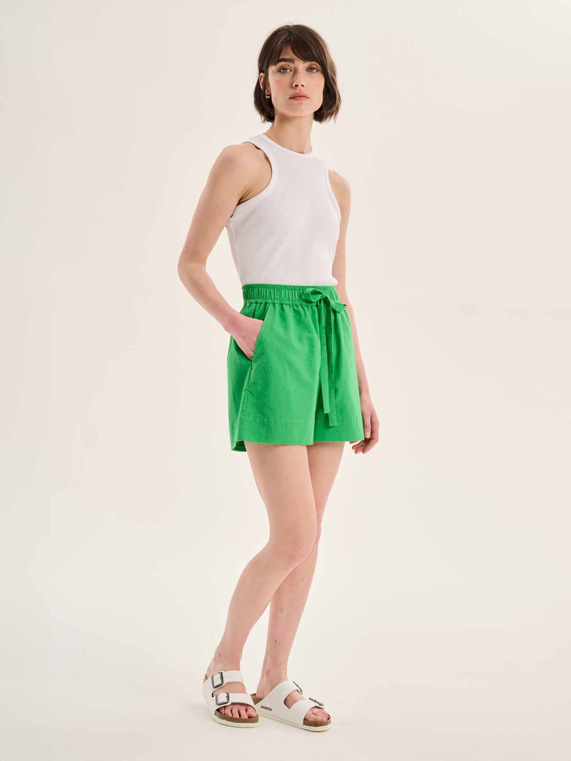 Canaria Elasticated Shorts in Green