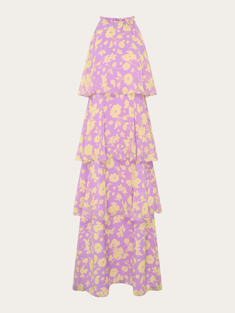Cleo Floral Dress in Lilac Floral