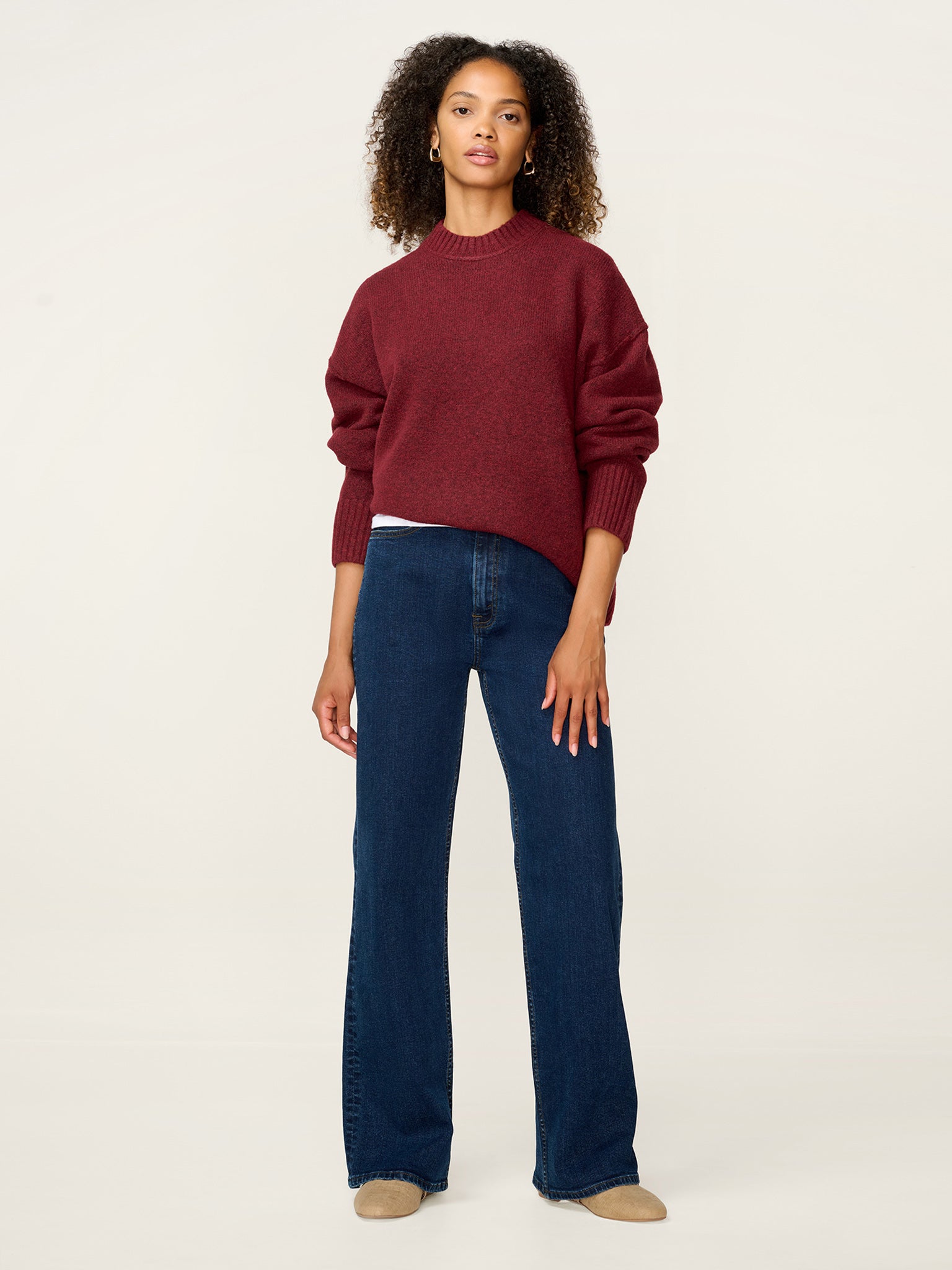 Clementine Jumper in Burgundy