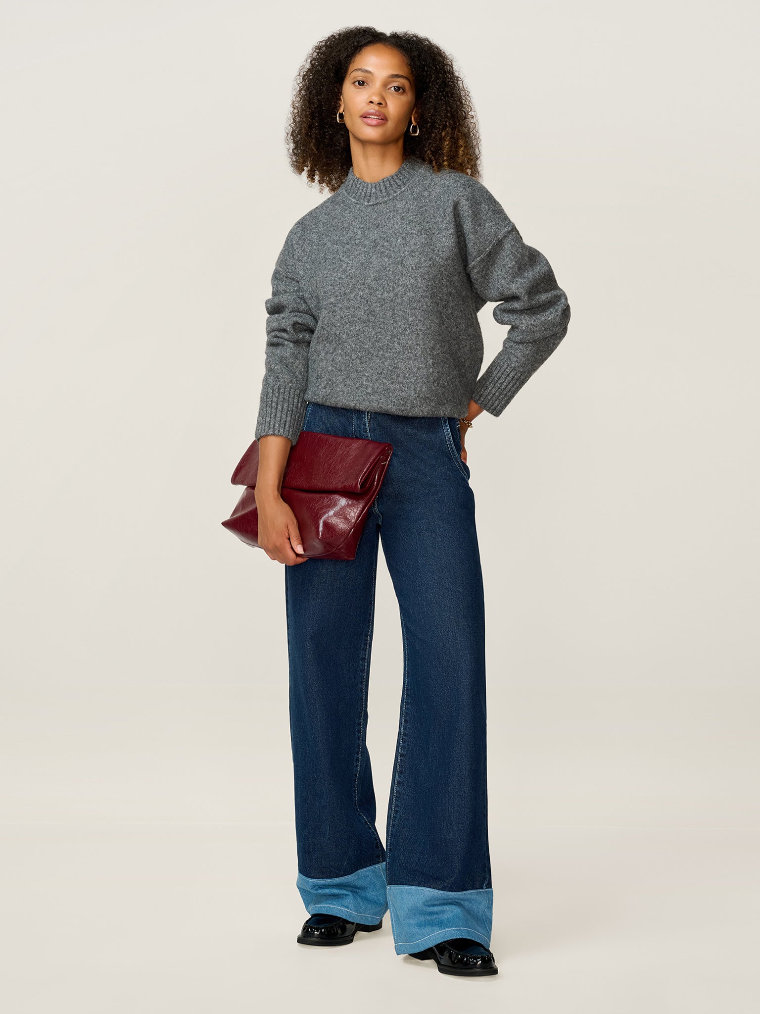 Clementine Jumper in Grey Marl