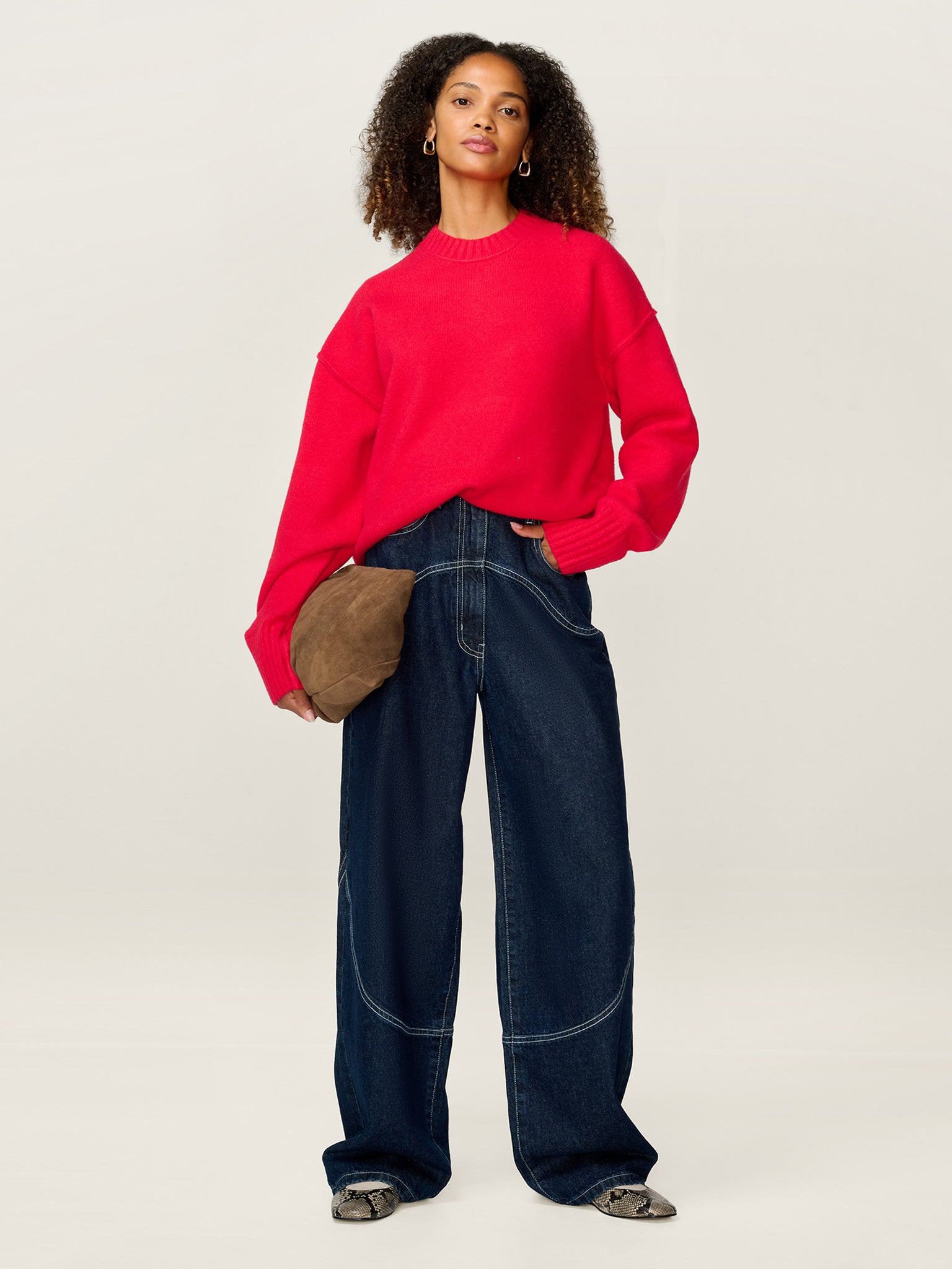 Clementine Jumper in Red