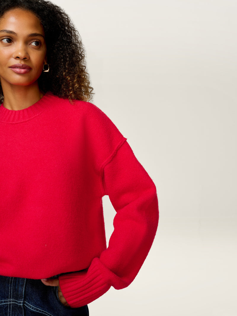Clementine Jumper in Red